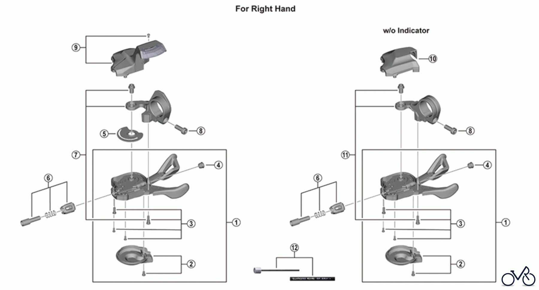  Shimano SL Shift Lever - Schalthebel SL-M5130 Deore