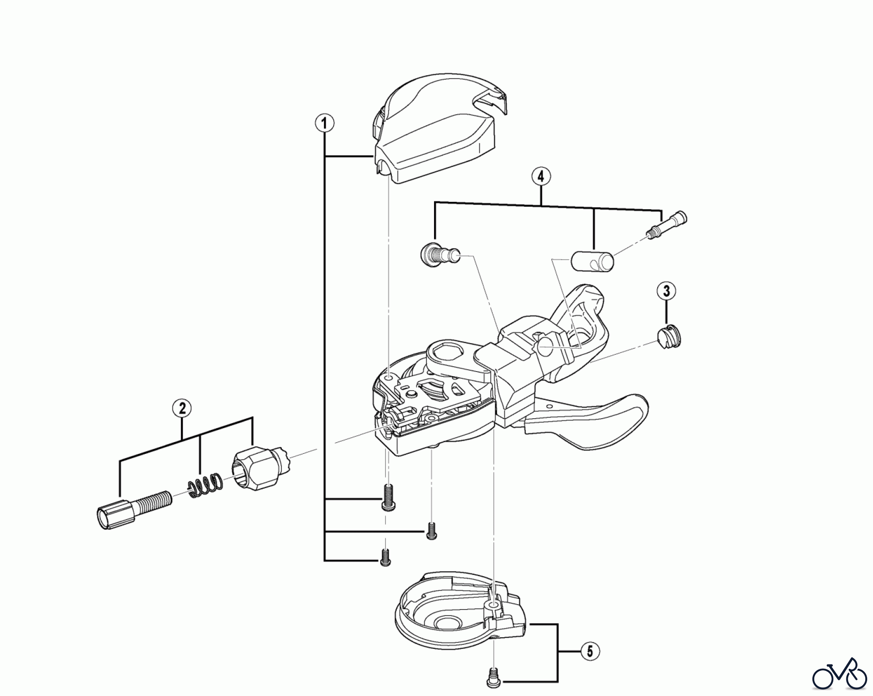 Shimano SL Shift Lever - Schalthebel SL-M610-I DEORE