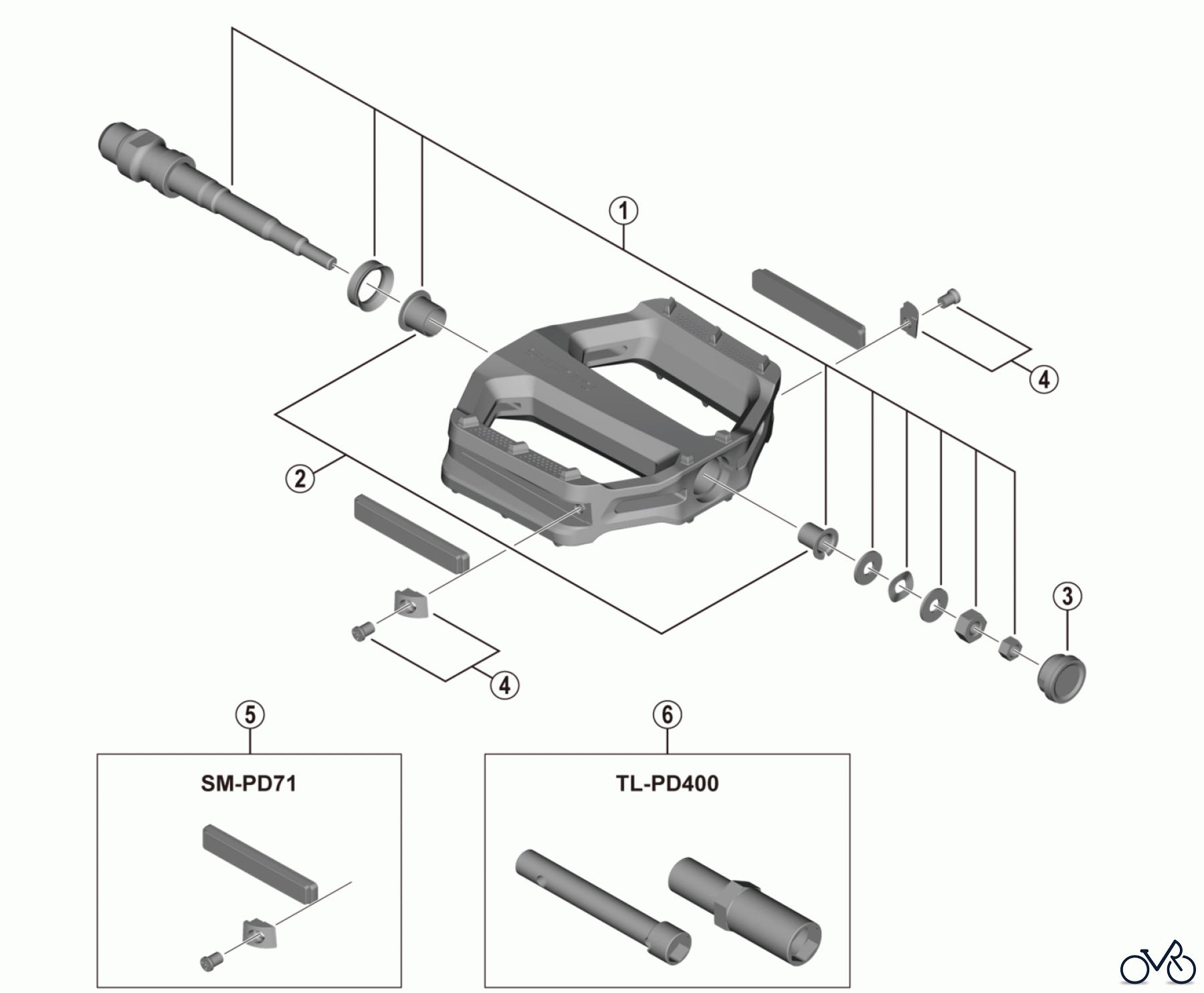  Shimano PD Pedal - Pedale PD-EF102