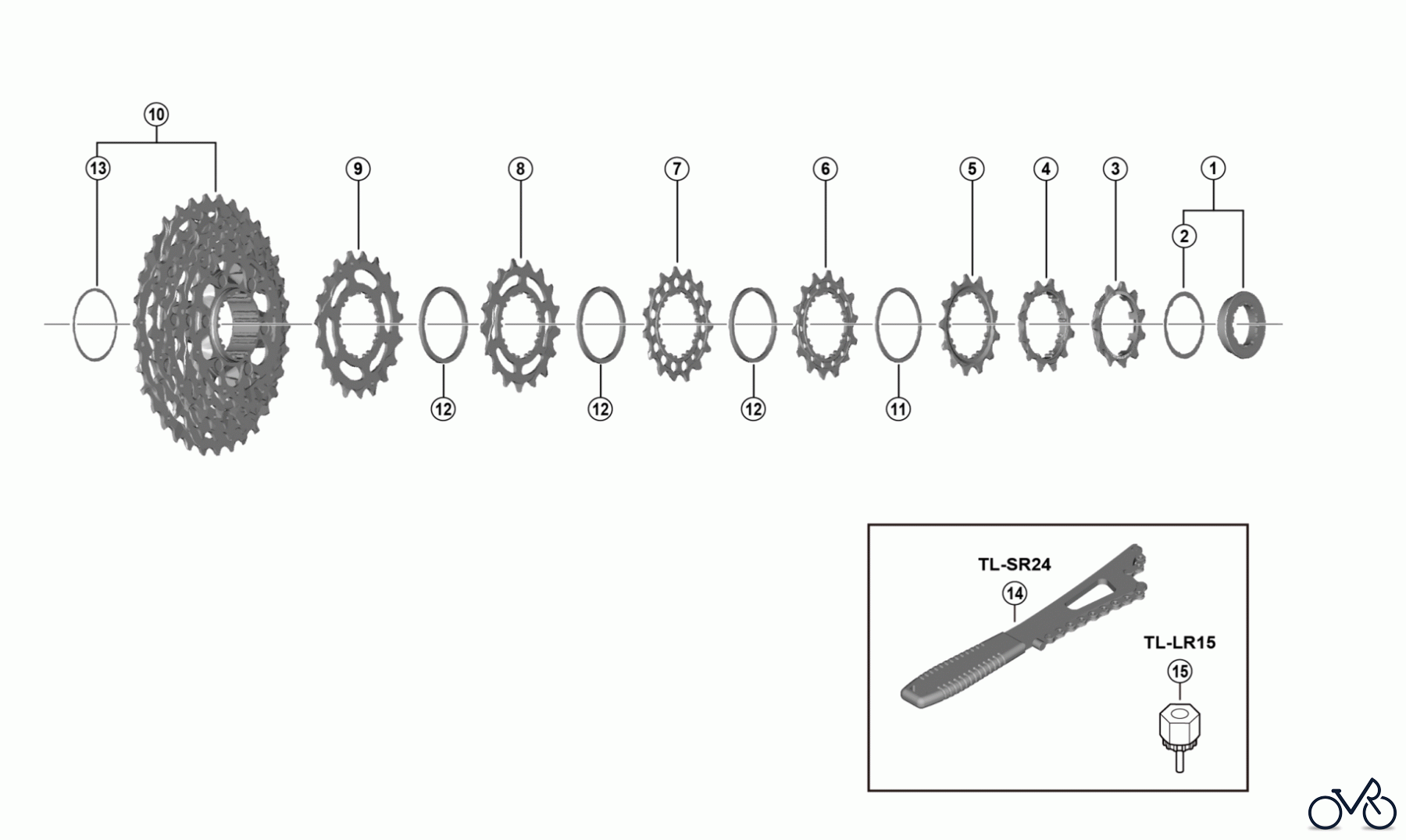 Shimano CS Cassette / Zahnkranz CS-R7100, CS-R7101 SHIMANO 105 Cassette (12-speed