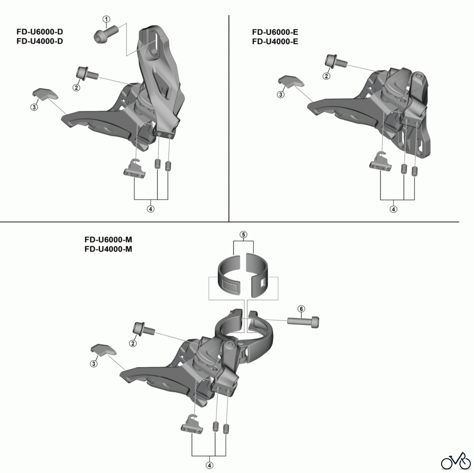 Shimano FD Front Derailleur - Umwerfer FD-U6000, FD-U4000 SHIMANO CUES