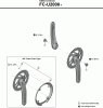 Shimano FC Front Chainwheel - Kurbelsatz, Vorderes Kettenblatt  FC-U2000 ESSA Crankset