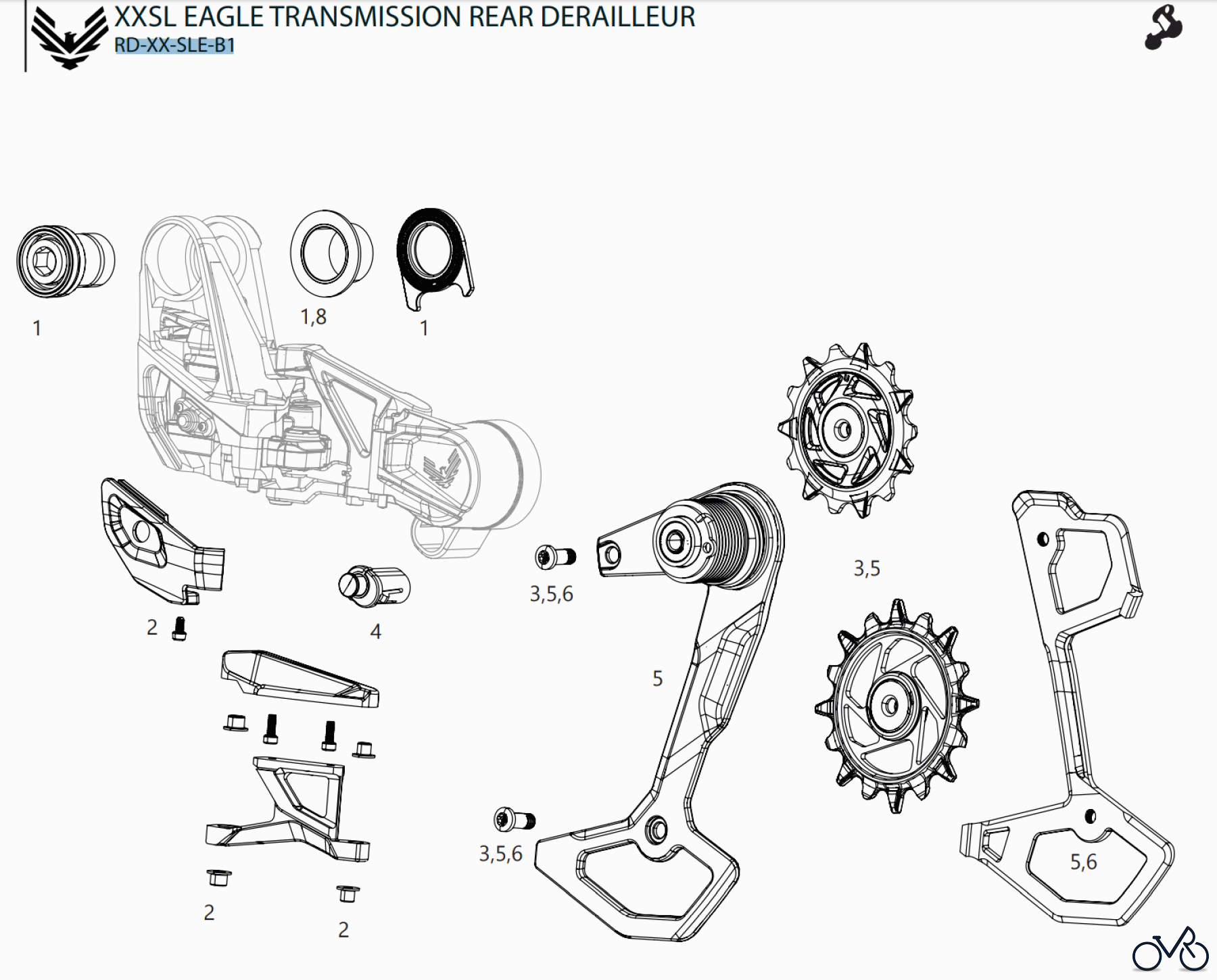 Sram Sram XXSL EAGLE TRANSMISSION REAR DERAILLEUR
