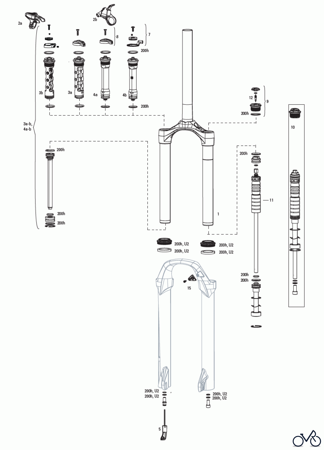  Sram RockShox 30 GOLD TK/RL A1-A2 (2016-2021)