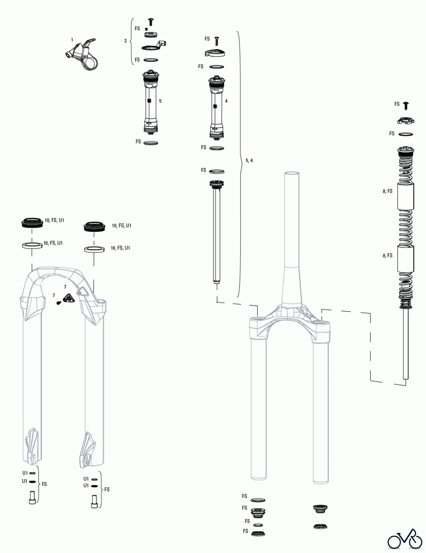  Sram RockShox JUDY TK B1 (2021+)