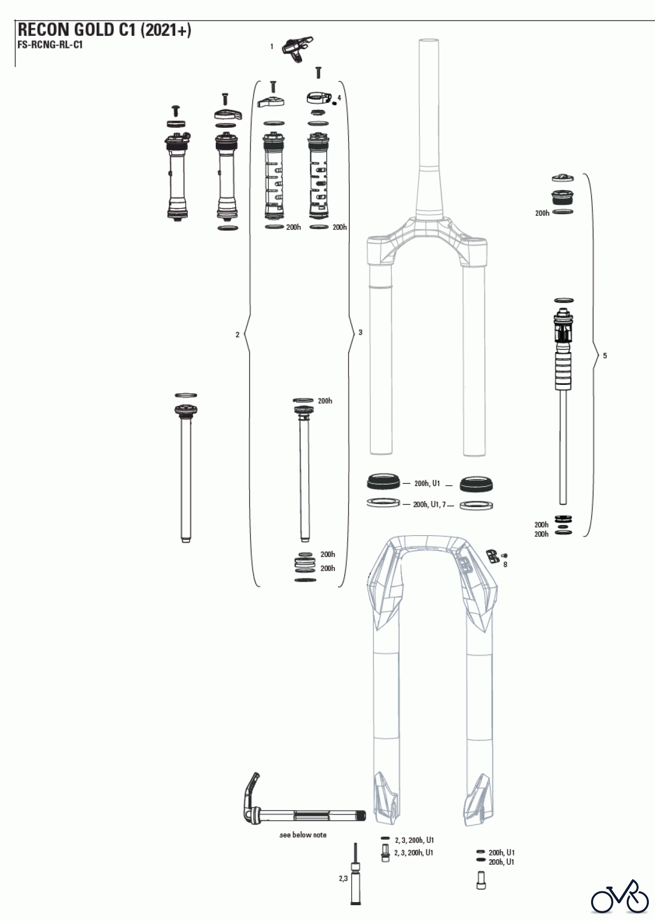  Sram RockShox RECON GOLD C1 (2021+)