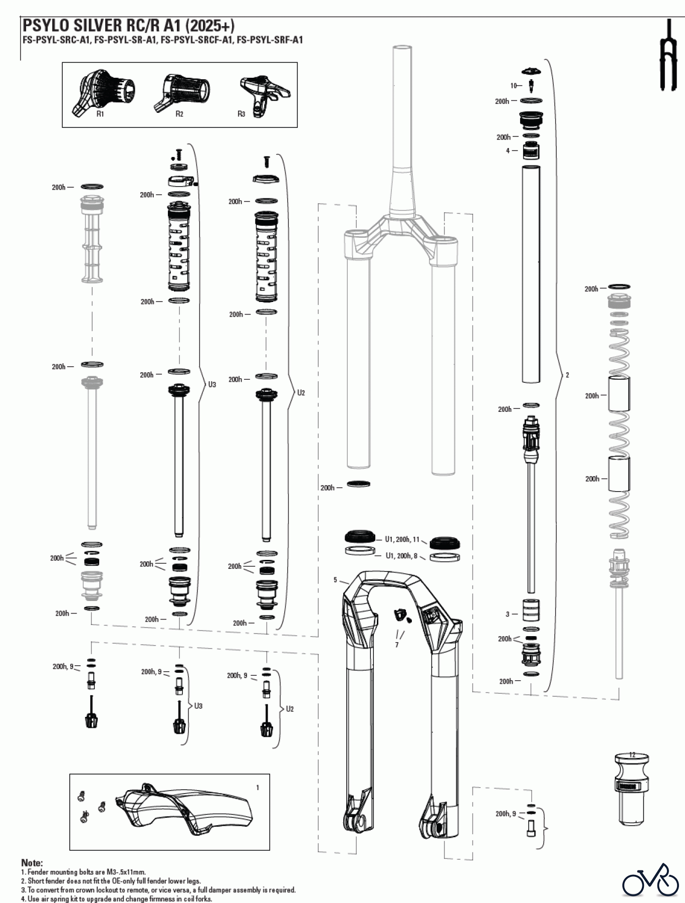  Sram RockShox PSYLO SILVER RC/R A1 (2025+)
