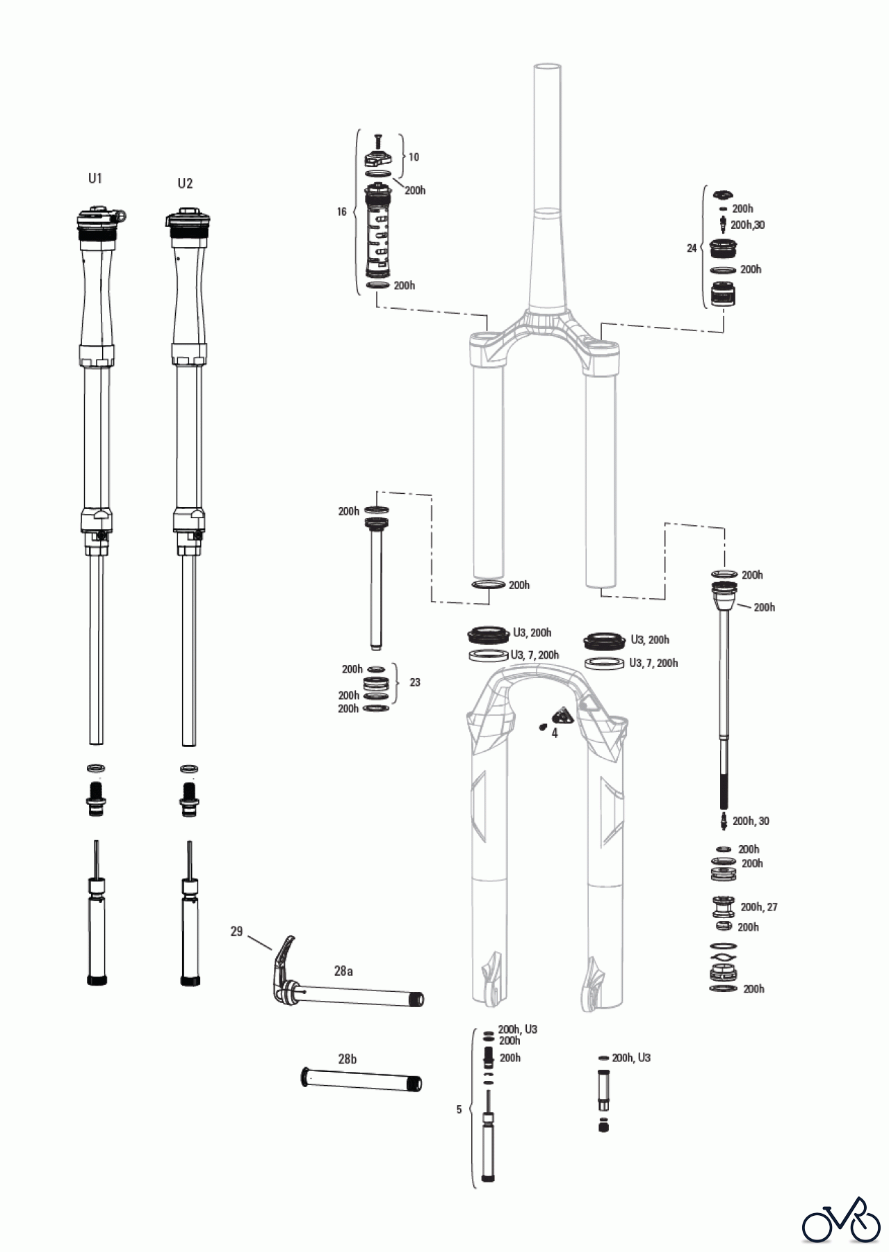  Sram RockShox REBA-12 Dual Air – A1(2011-2012)
