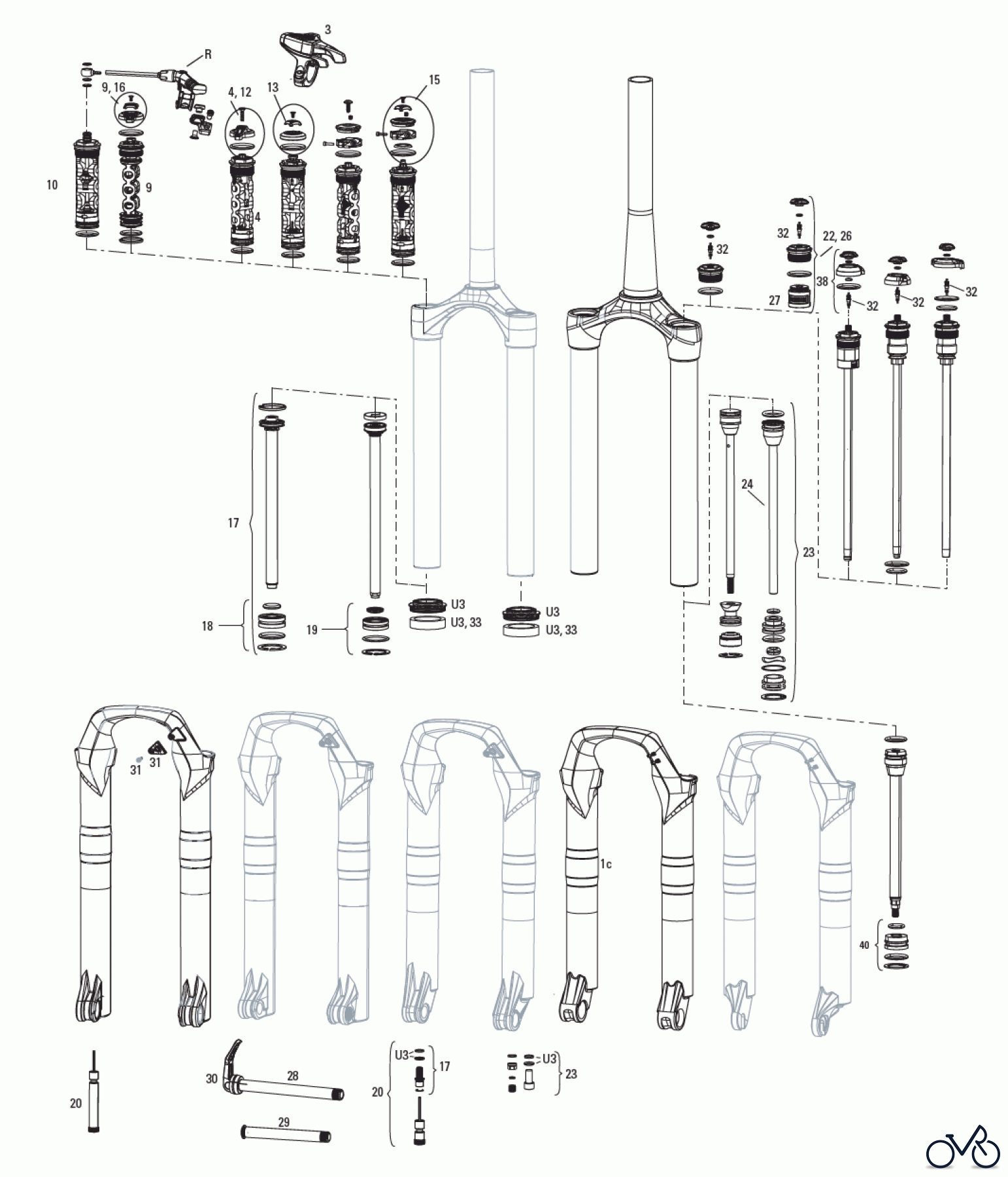  Sram RockShox REVELATION 32mm A1-A7 (2010-2017)