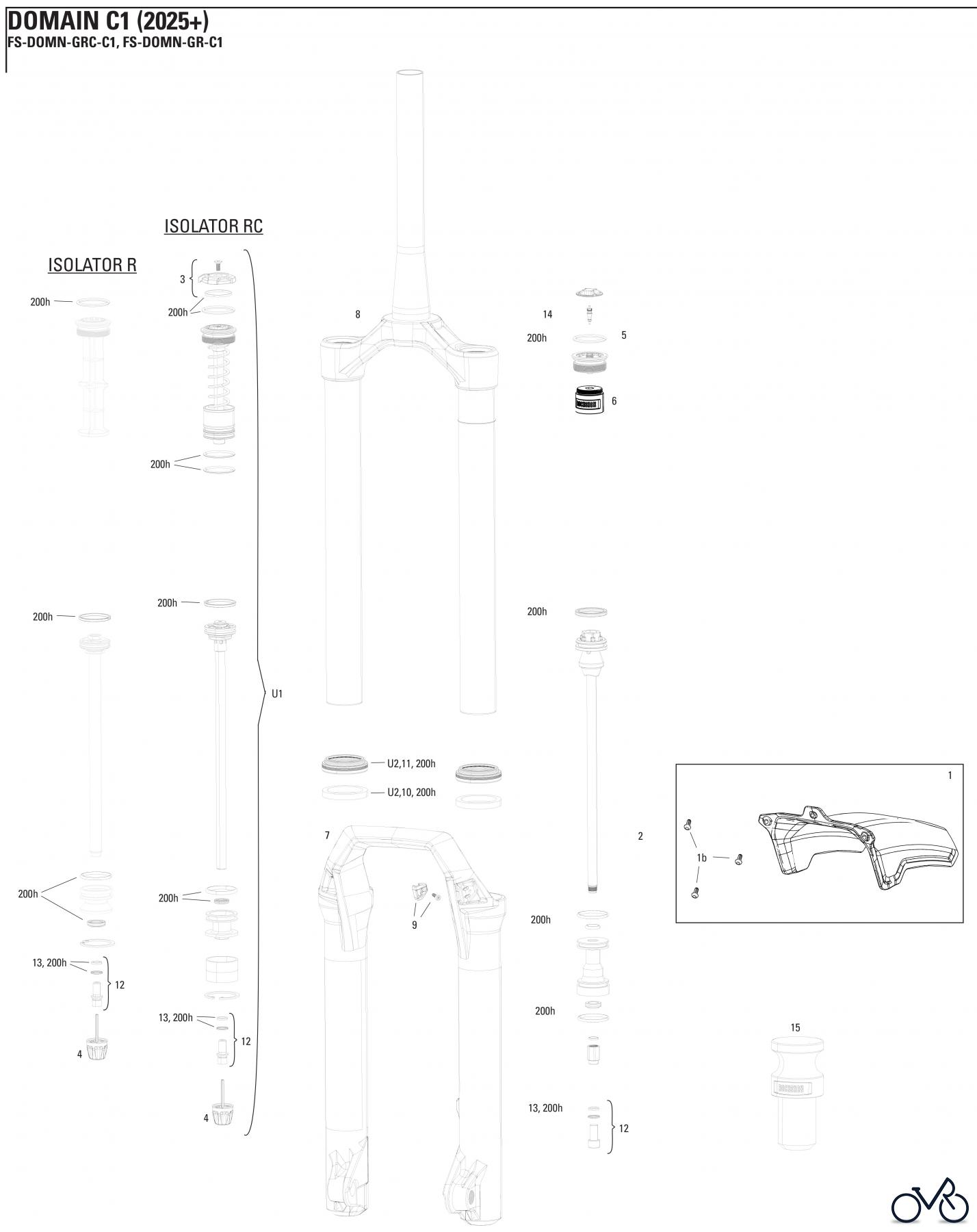  Sram RockShox DOMAIN C1 (2025+)