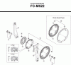 Shimano FC Front Chainwheel - Kurbelsatz, Vorderes Kettenblatt  FC-M522