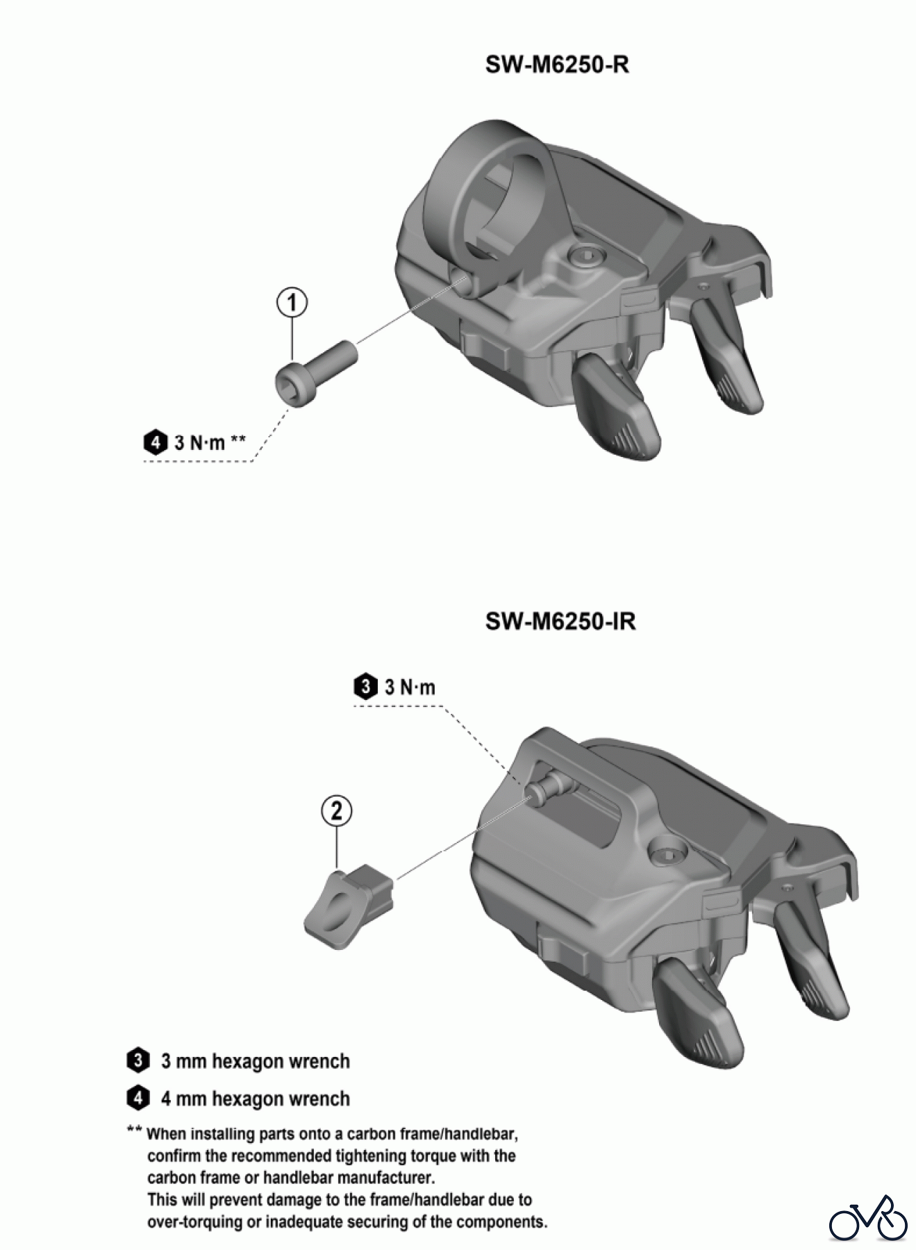 Shimano SW Switch - Schalter SW-M6250 (-5117) DEORE Shift Switch