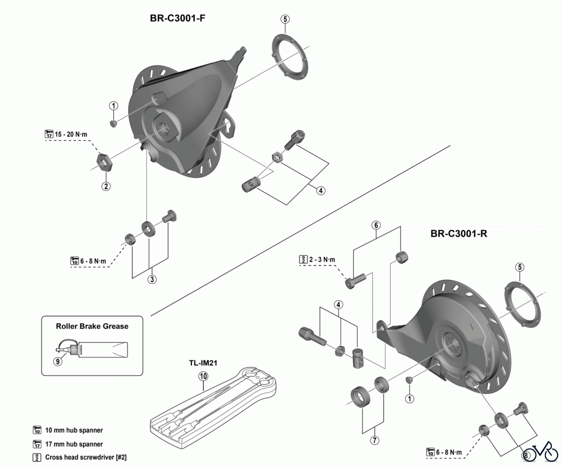 Shimano BR Brake - Bremse BR-C3001 (-5126) NEXUS Roller Brake
