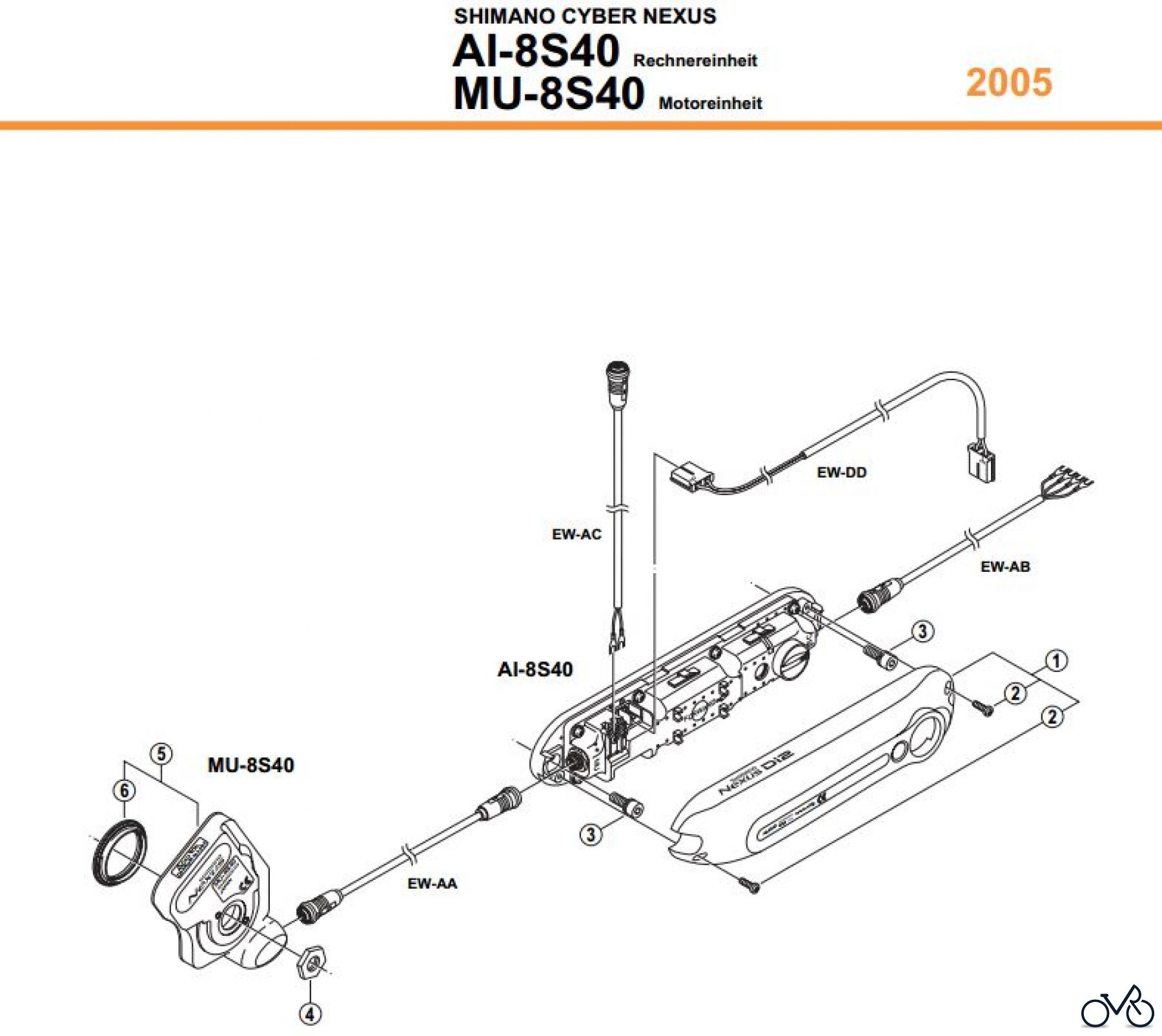 Shimano AI Automatic Inter-3/5/7 - Automatische Nabenschaltung AI-8S40-CYBER-NEXUS