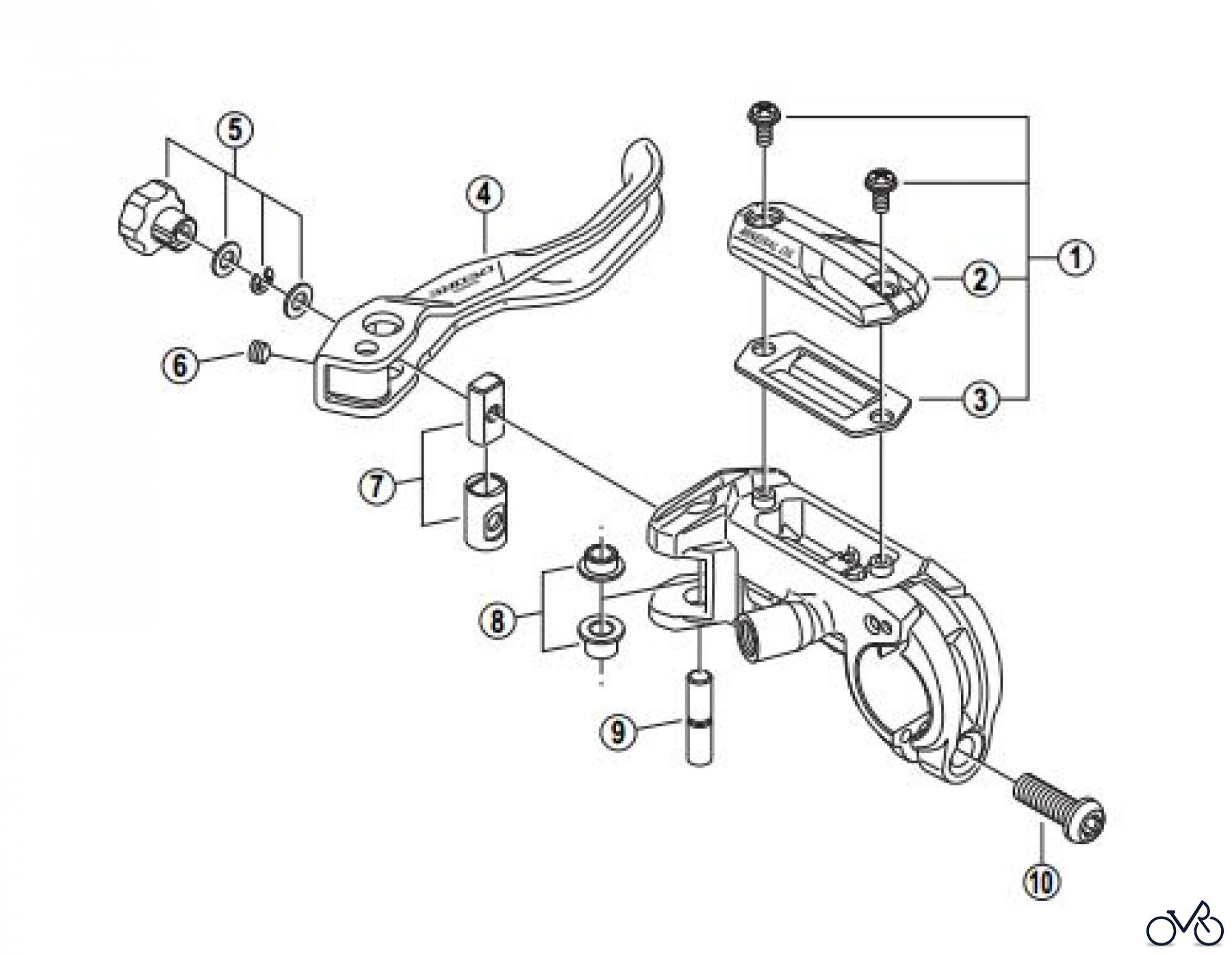 Shimano BL Brake Lever - Bremshebel BL-M595-2908