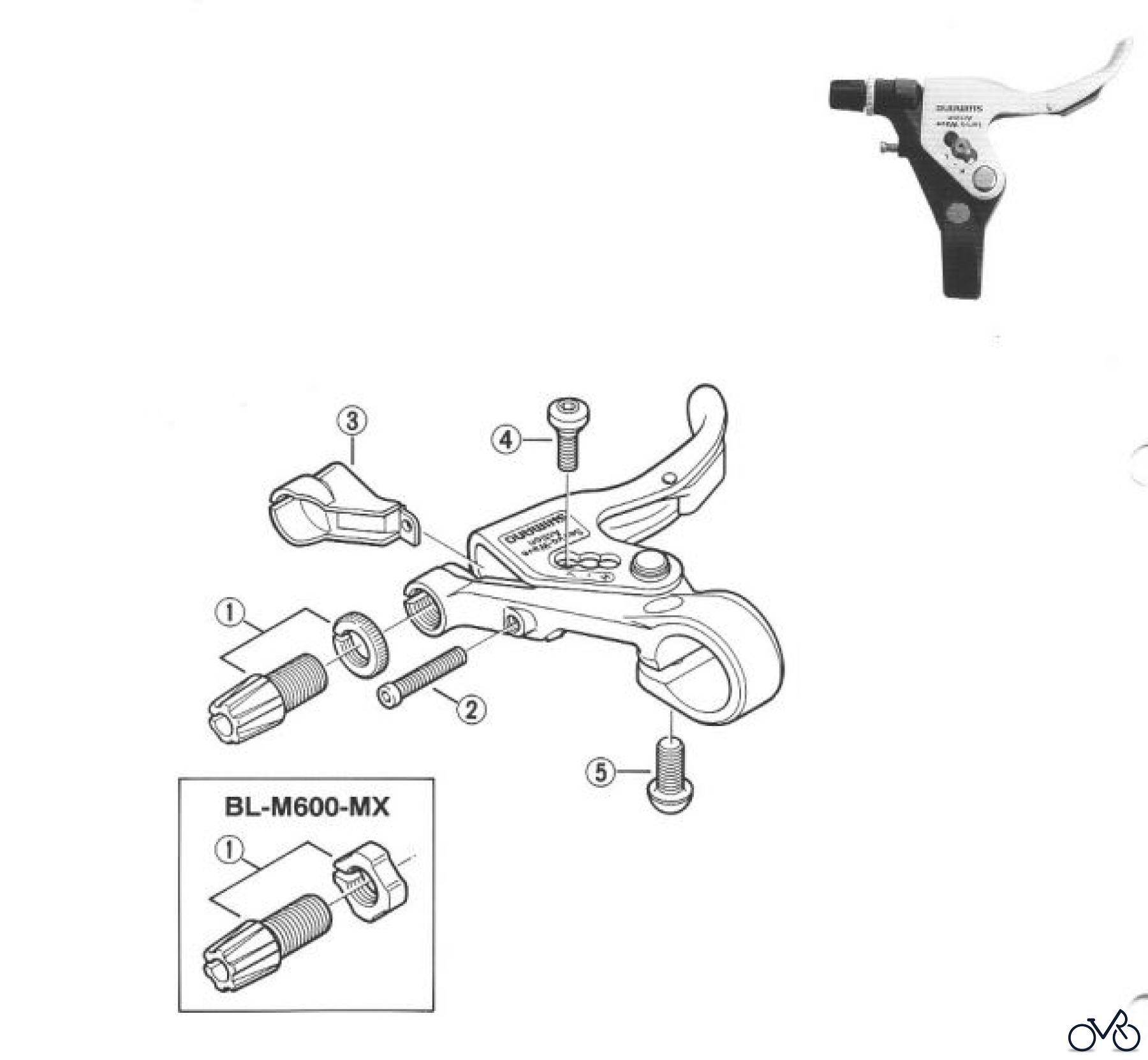  Shimano BL Brake Lever - Bremshebel BL-M600-97