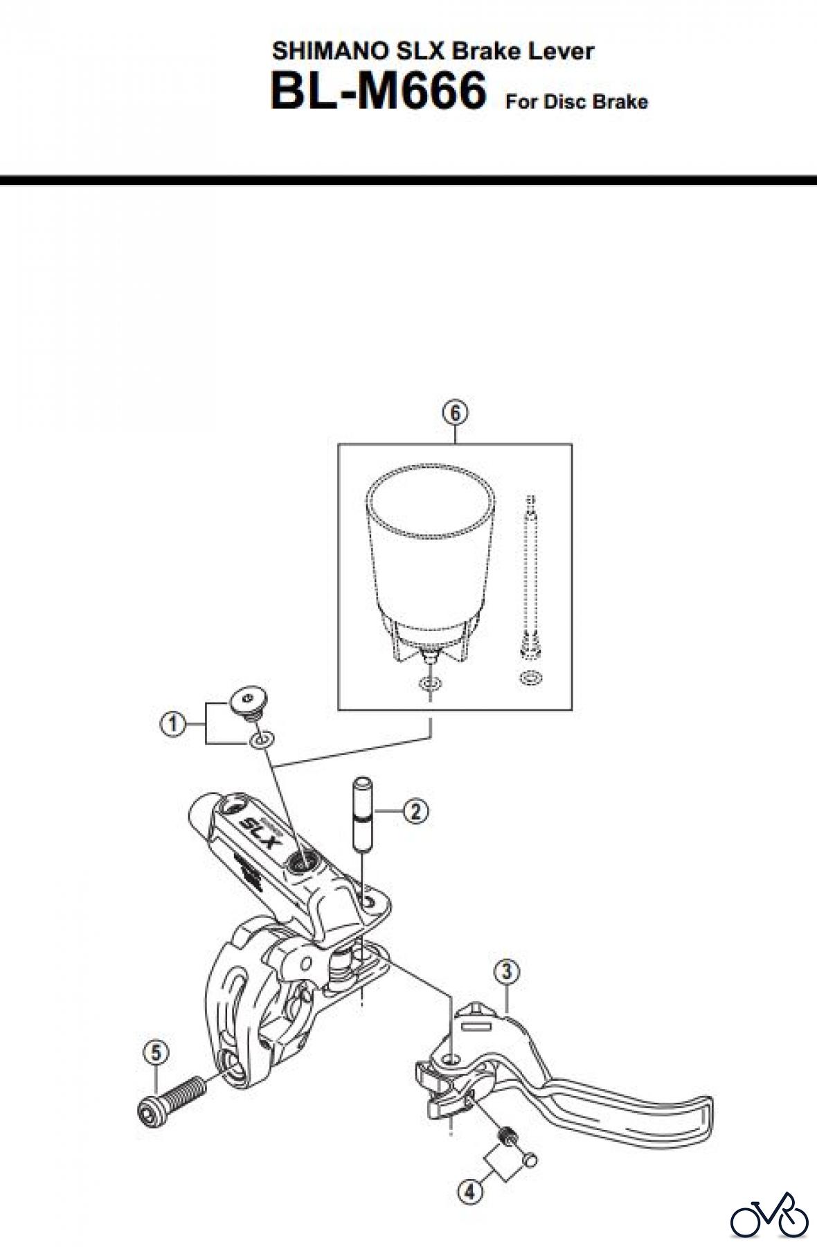  Shimano BL Brake Lever - Bremshebel BL-M666-3200
