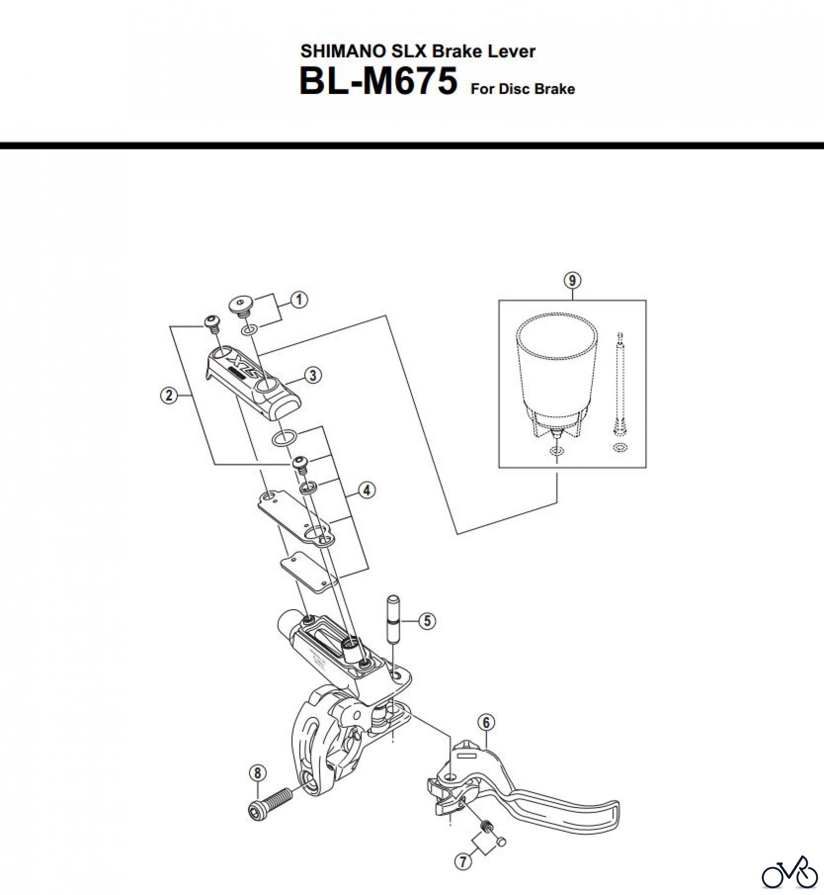 Shimano BL Brake Lever - Bremshebel BL-M675-3394