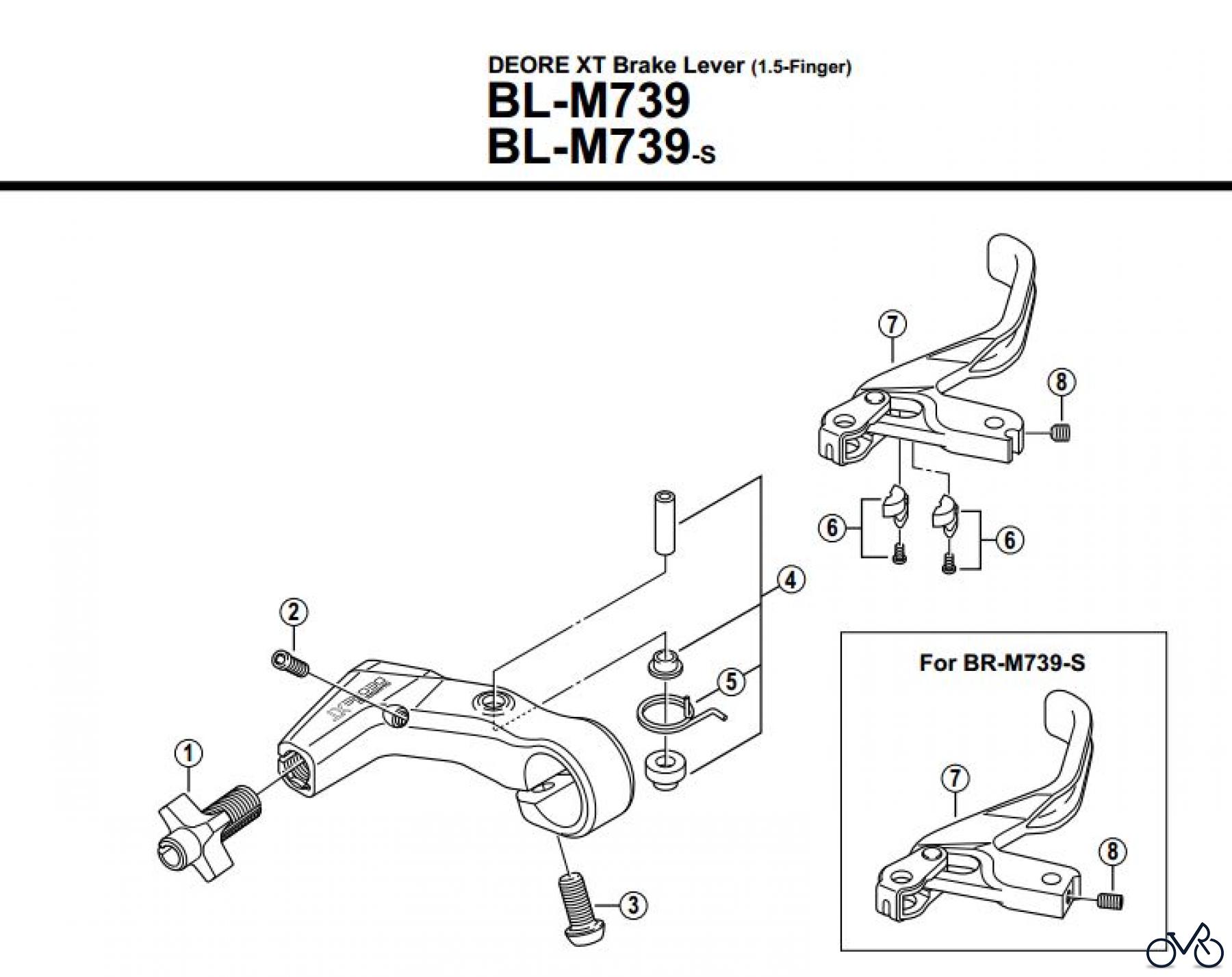 Shimano BL Brake Lever - Bremshebel BL-M739S