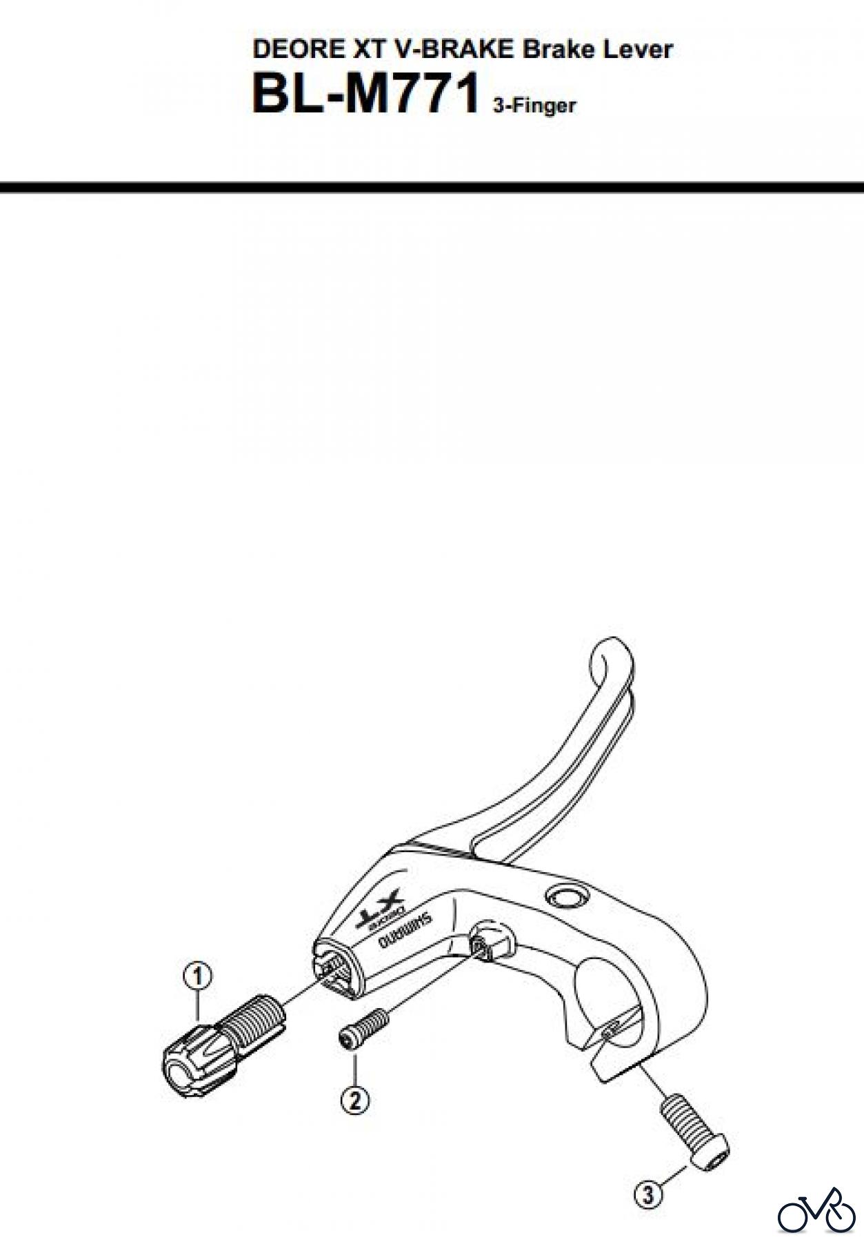  Shimano BL Brake Lever - Bremshebel BL-M771-2688