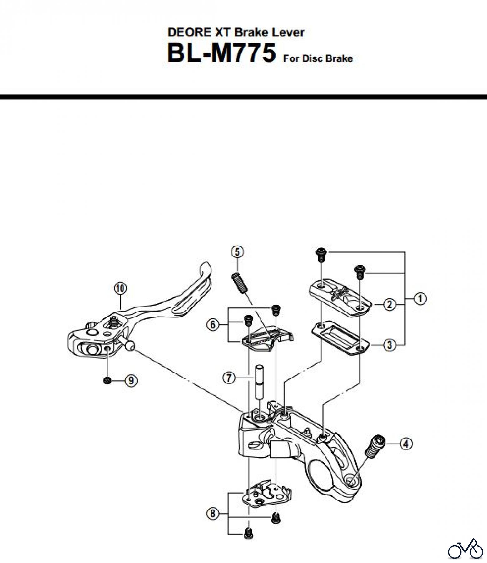 Shimano BL Brake Lever - Bremshebel BL-M775-2689