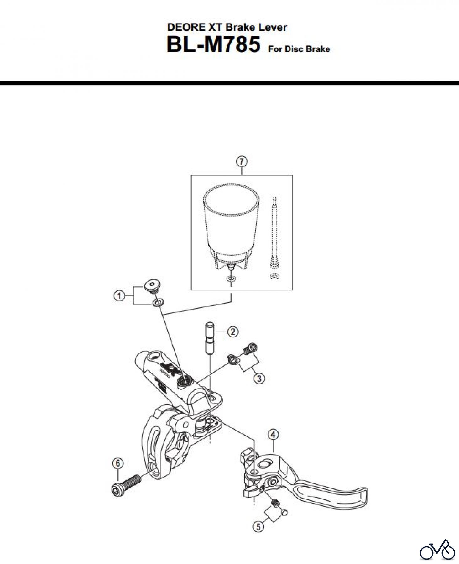  Shimano BL Brake Lever - Bremshebel BL-M785-3158
