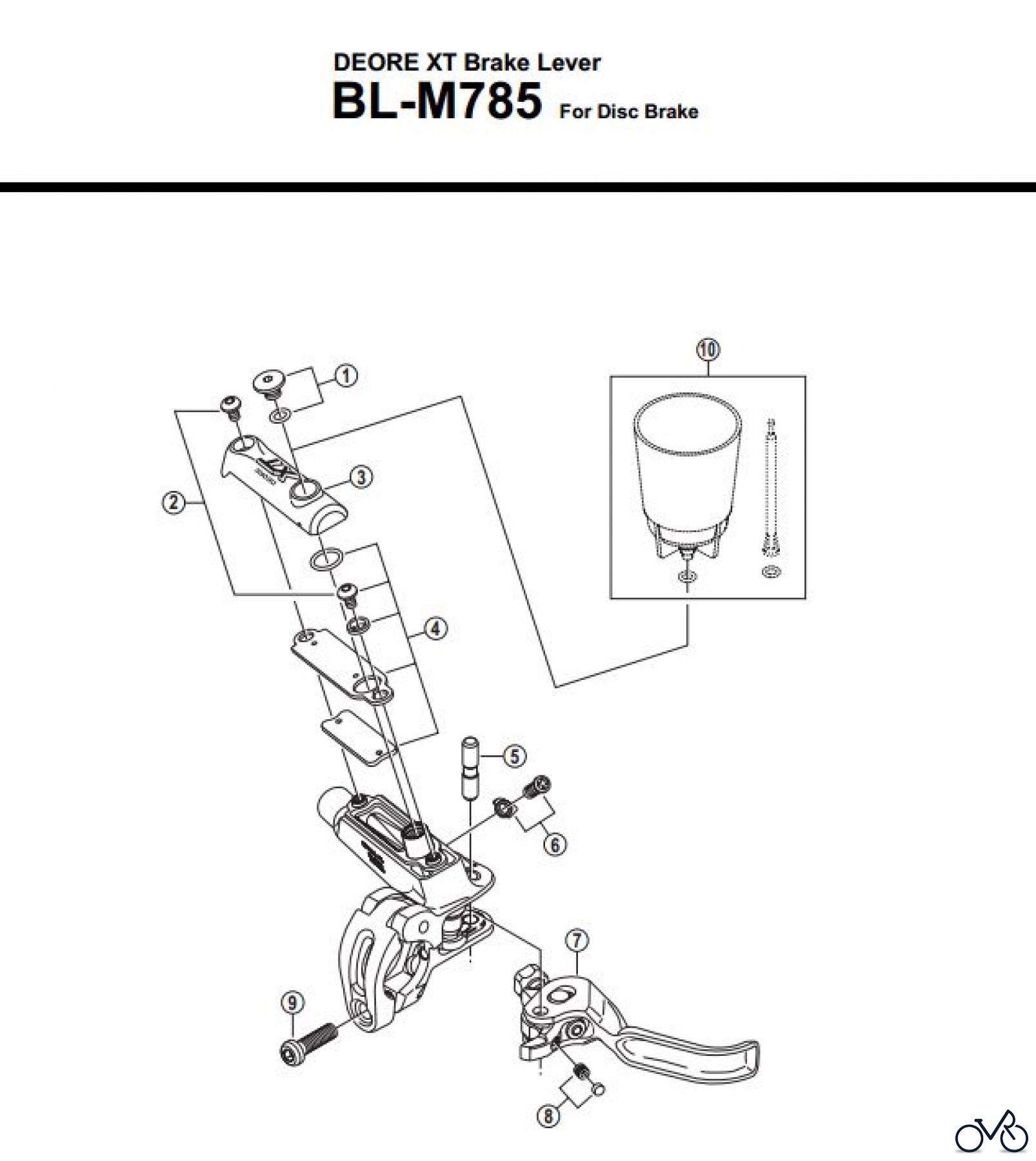 Shimano BL Brake Lever - Bremshebel BL-M785-3158A
