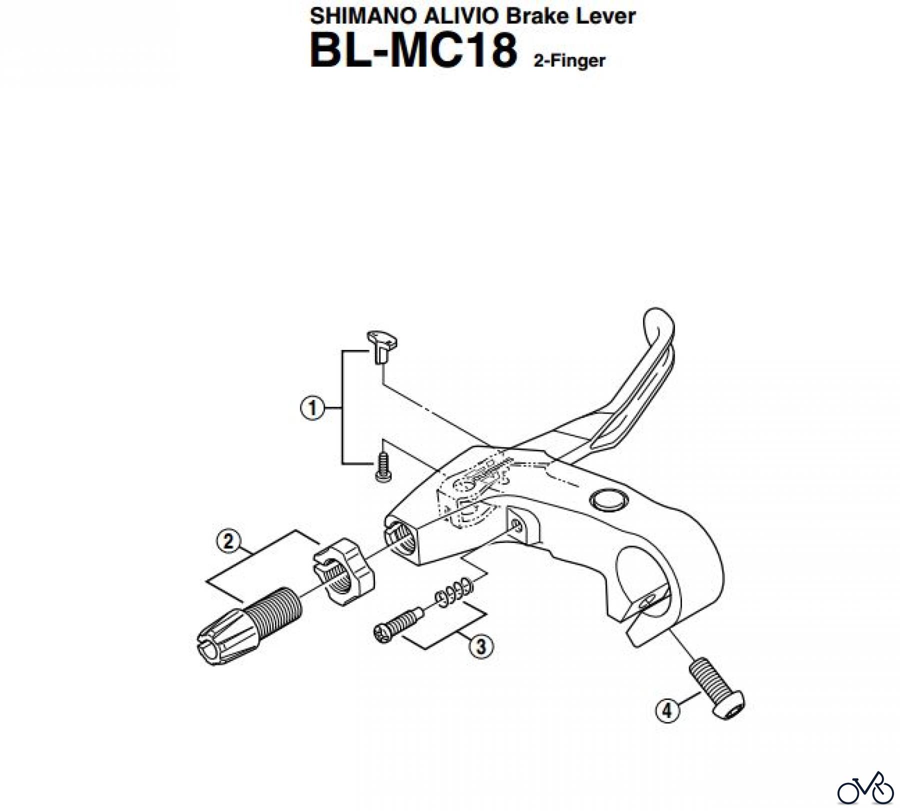 Shimano BL Brake Lever - Bremshebel BL-MC18