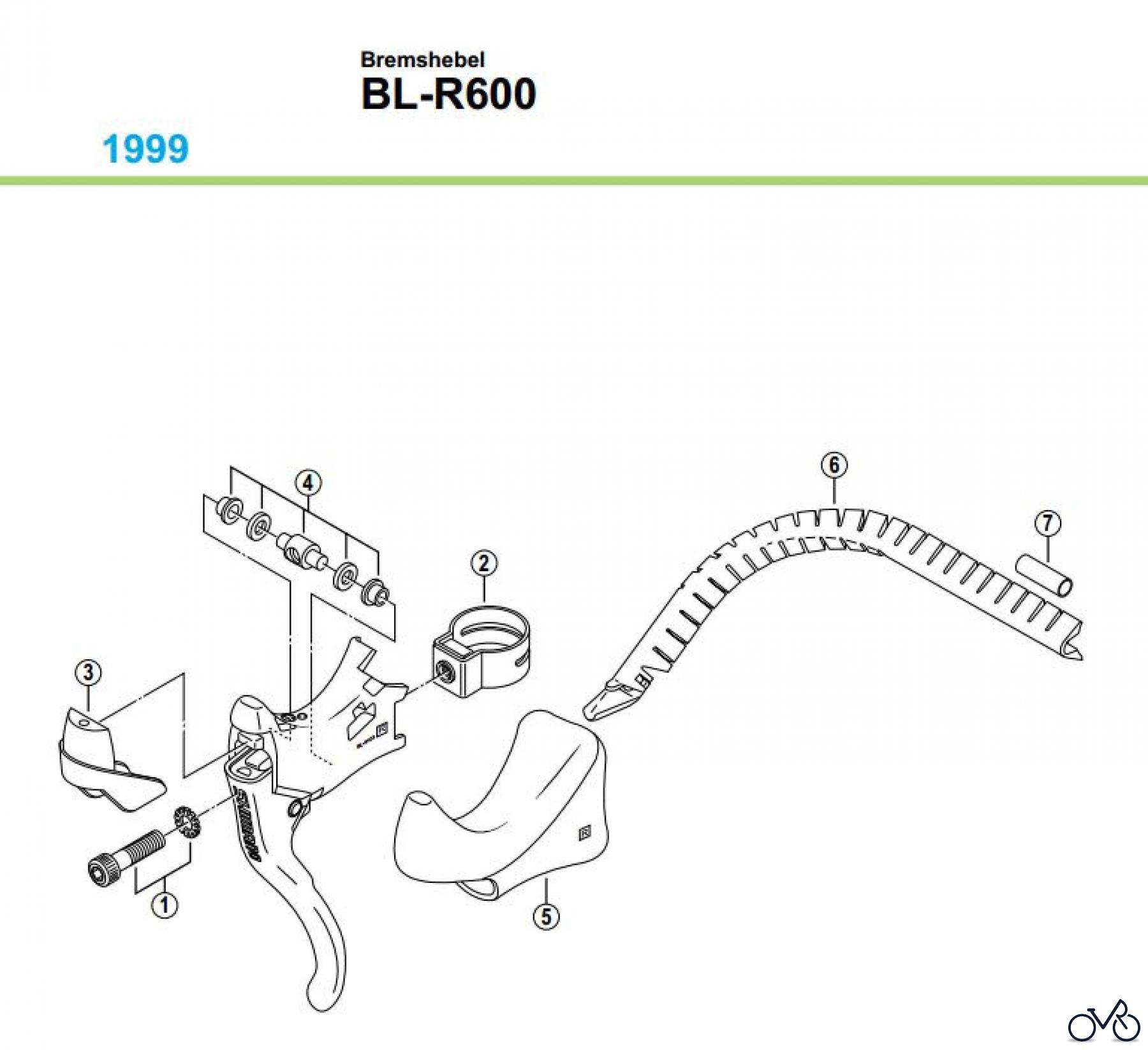 Shimano BL Brake Lever - Bremshebel BL-R600-99