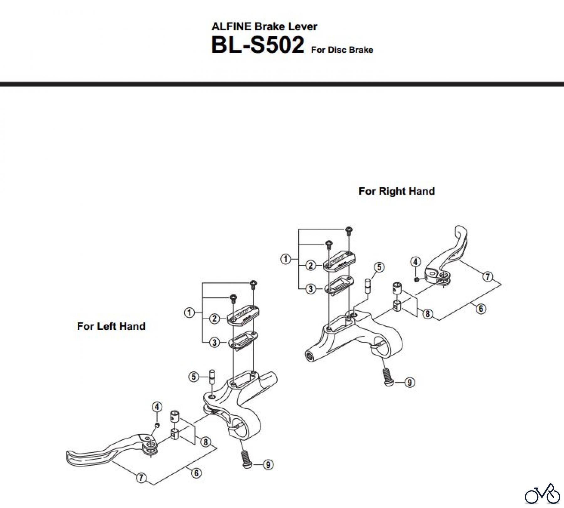 Shimano BL Brake Lever - Bremshebel BL-S502-2633A