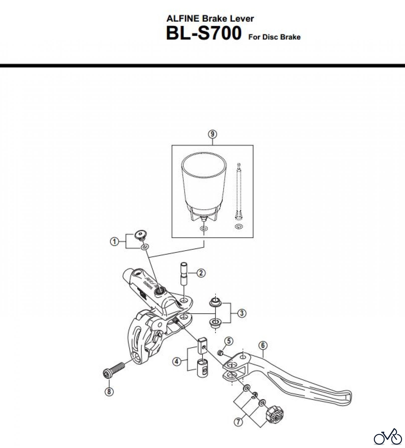 Shimano BL Brake Lever - Bremshebel BL-S700-3274
