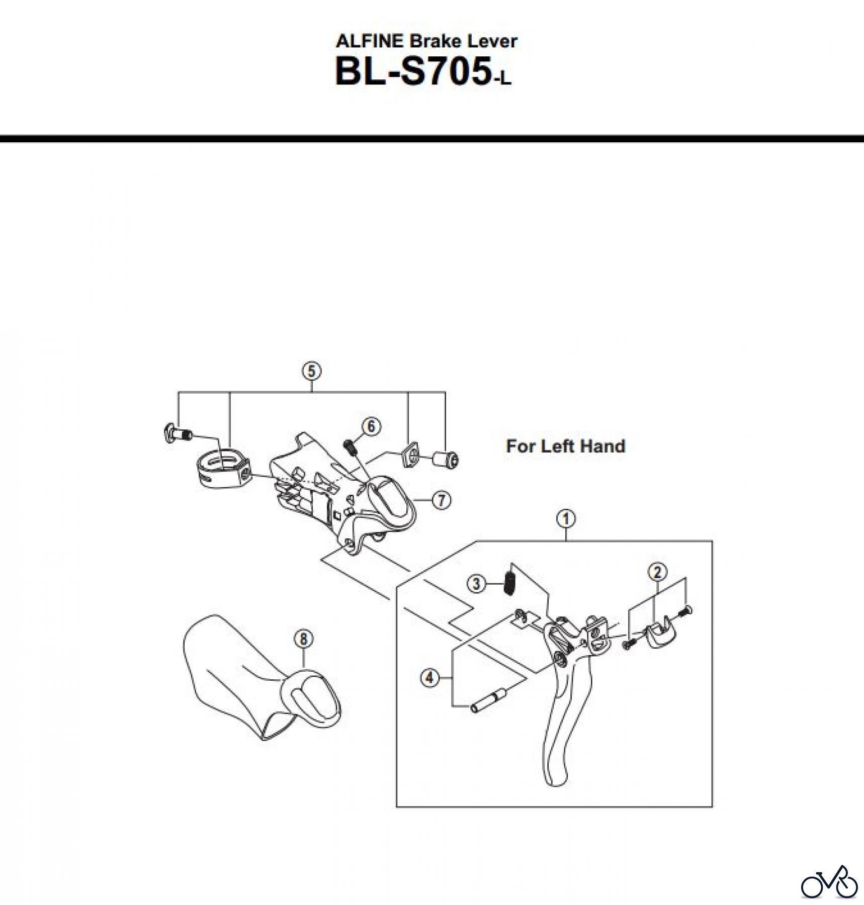 Shimano BL Brake Lever - Bremshebel BL-S705-L3300