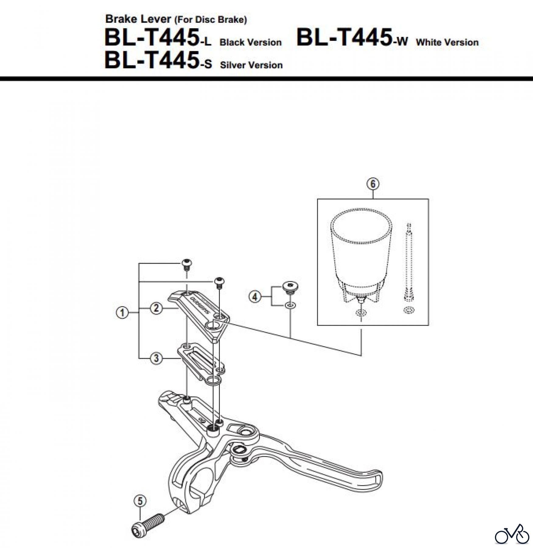 Shimano BL Brake Lever - Bremshebel BL-T445-3228