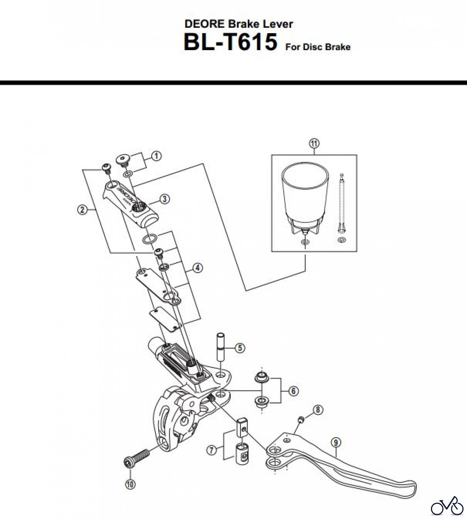 Shimano BL Brake Lever - Bremshebel BL-T615-3499