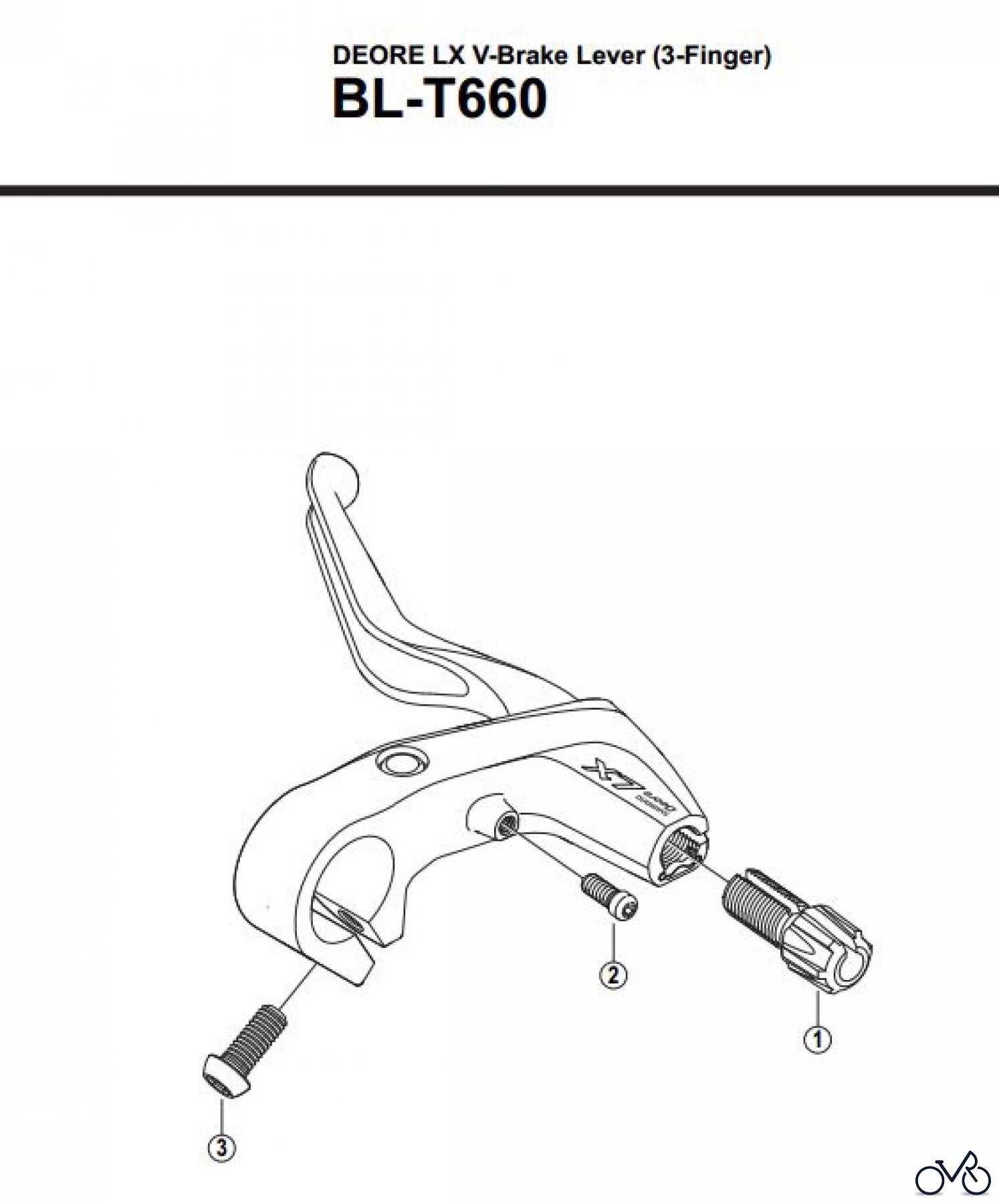 Shimano BL Brake Lever - Bremshebel BL-T660-2853