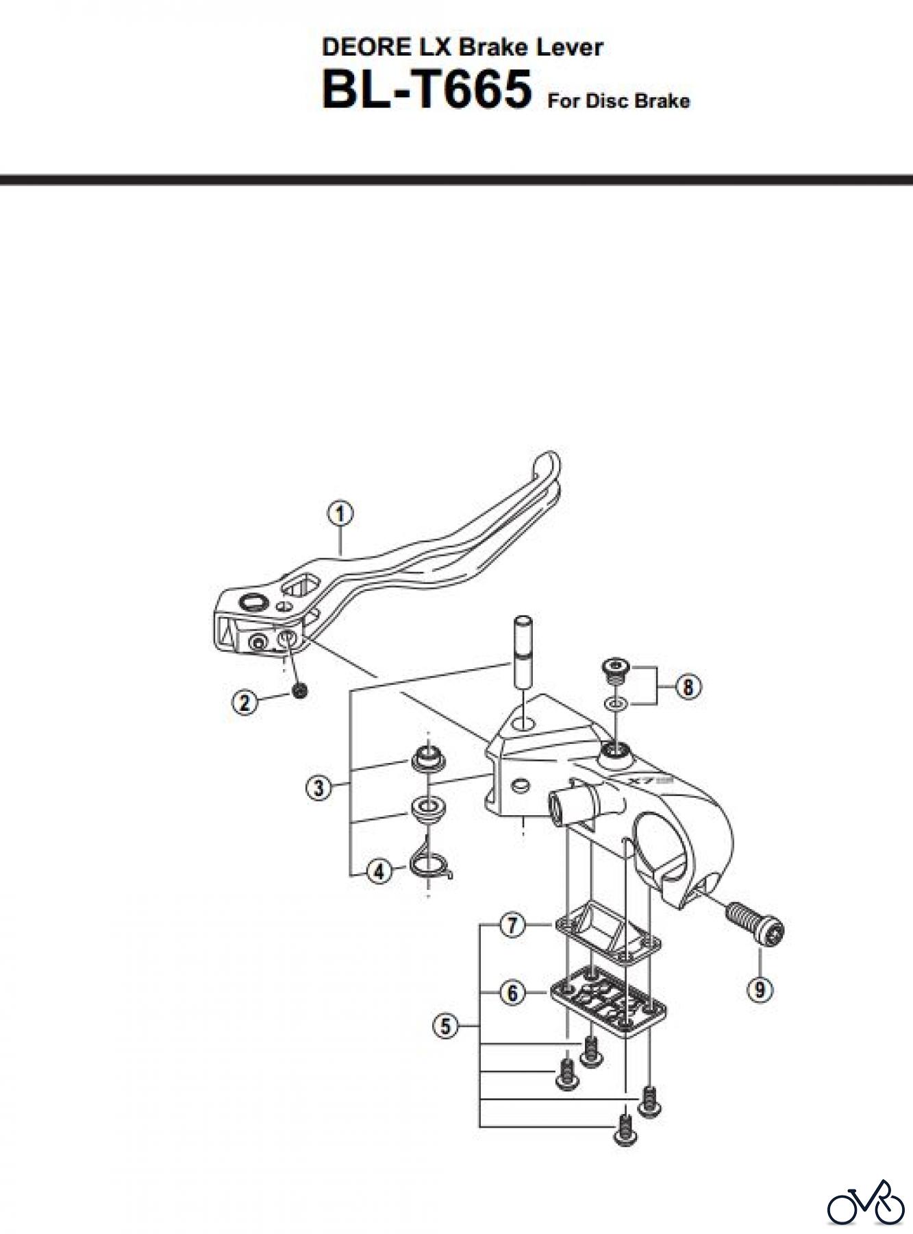  Shimano BL Brake Lever - Bremshebel BL-T665-2963