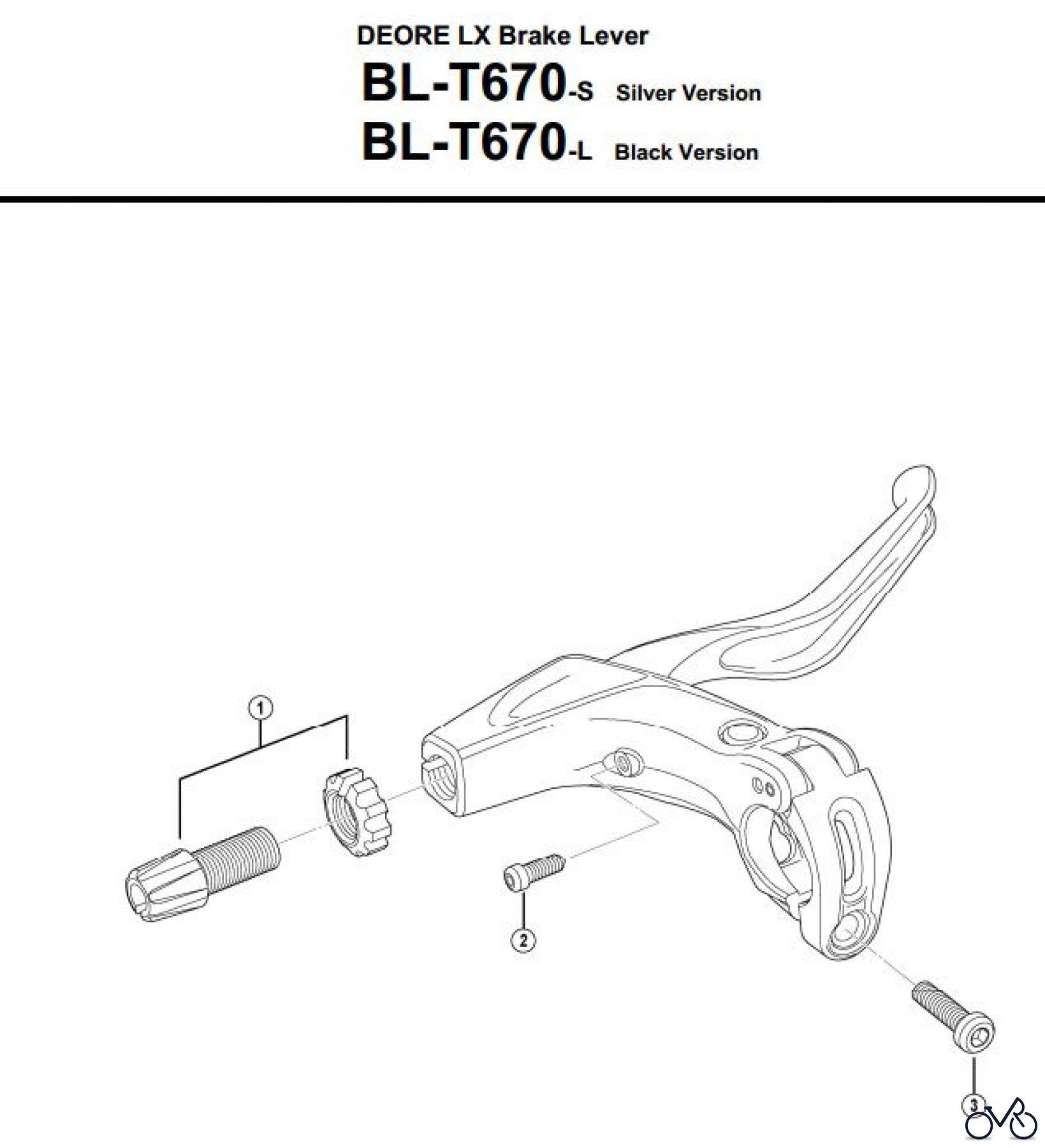 Shimano BL Brake Lever - Bremshebel BL-T670-3305