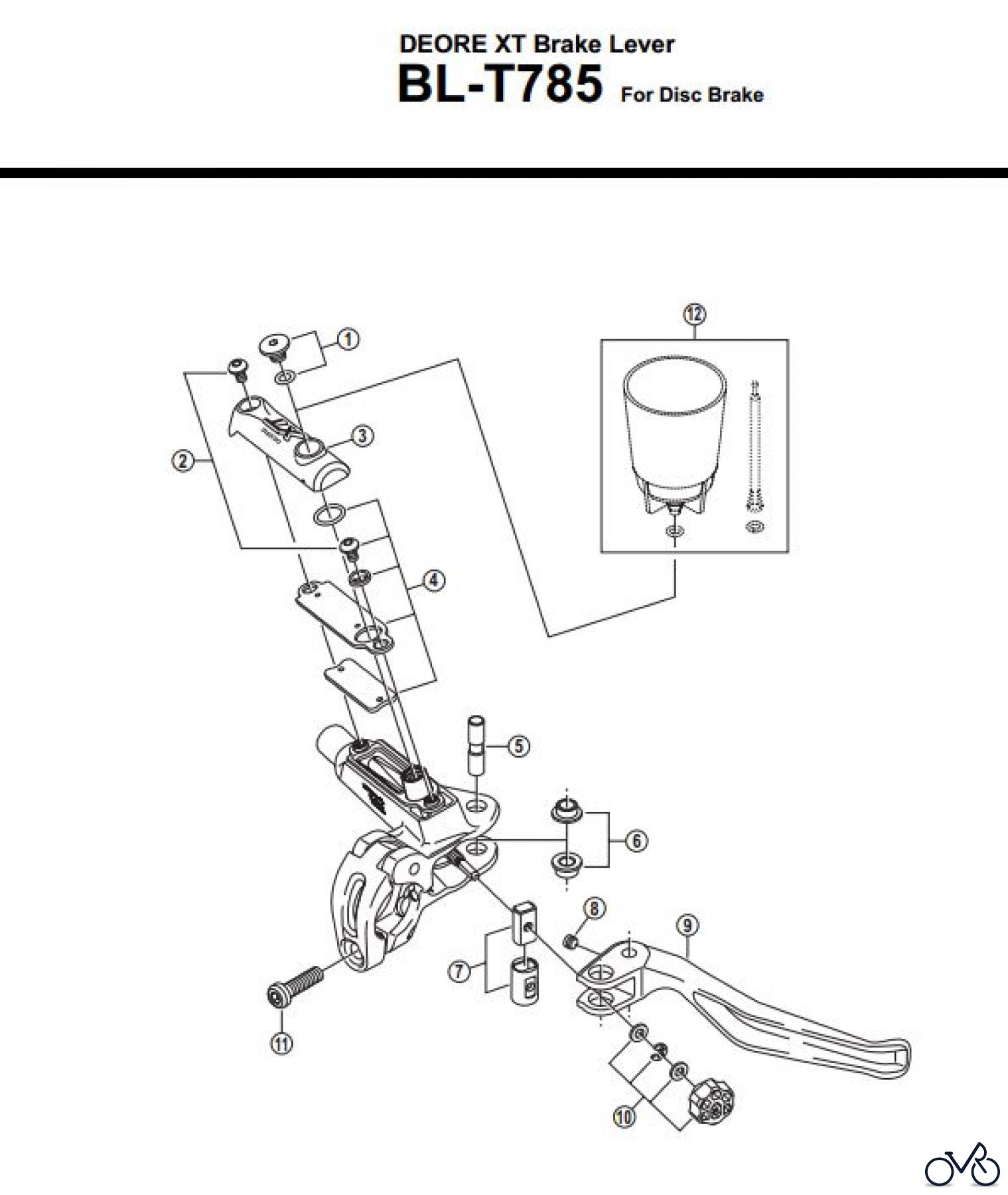 Shimano BL Brake Lever - Bremshebel BL-T785-3160A