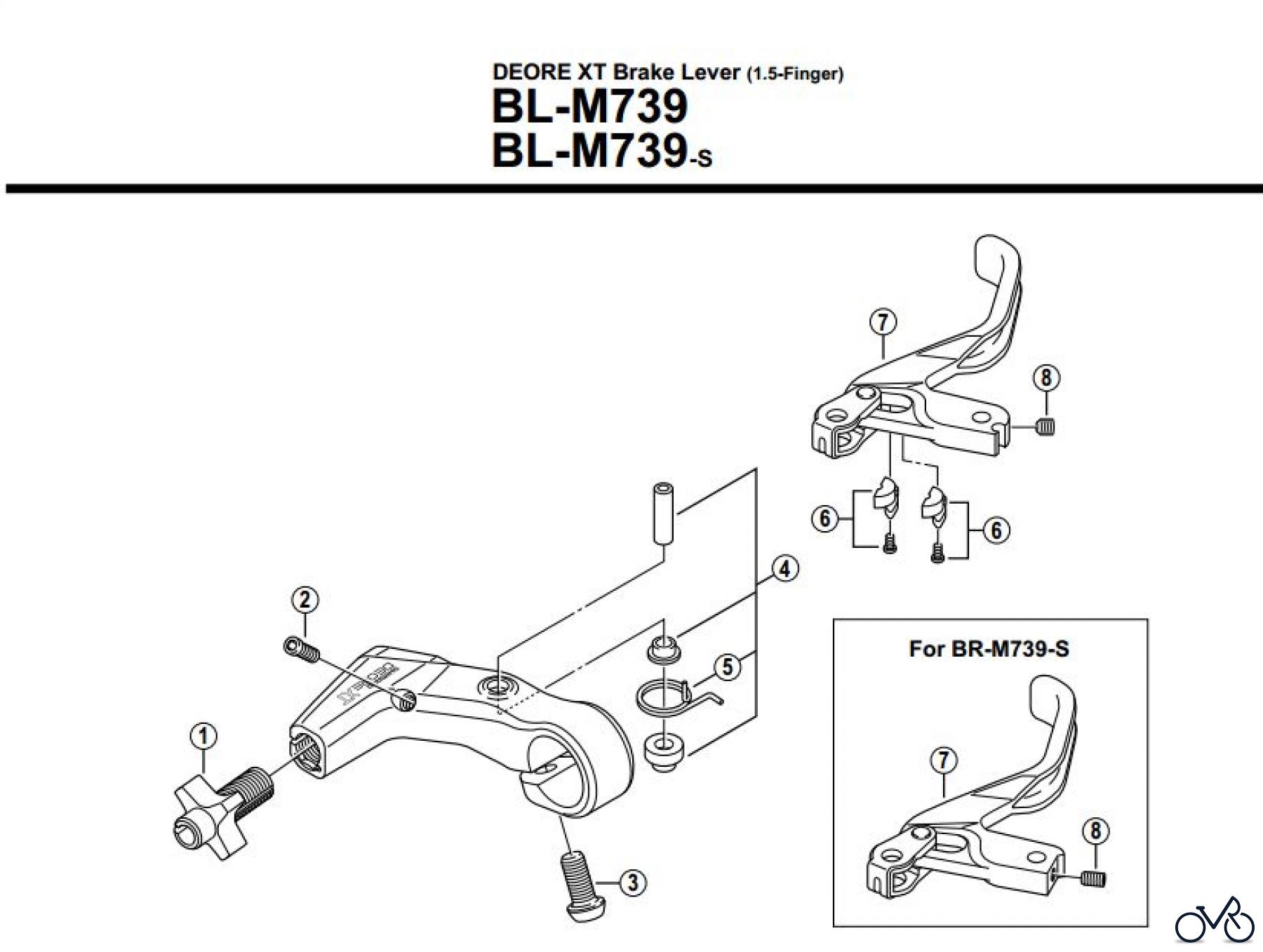Shimano BL Brake Lever - Bremshebel BLM739-S