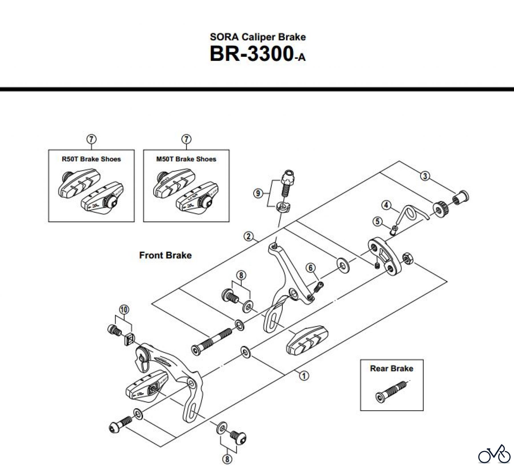 Shimano BR Brake - Bremse BR-3300-A-2543