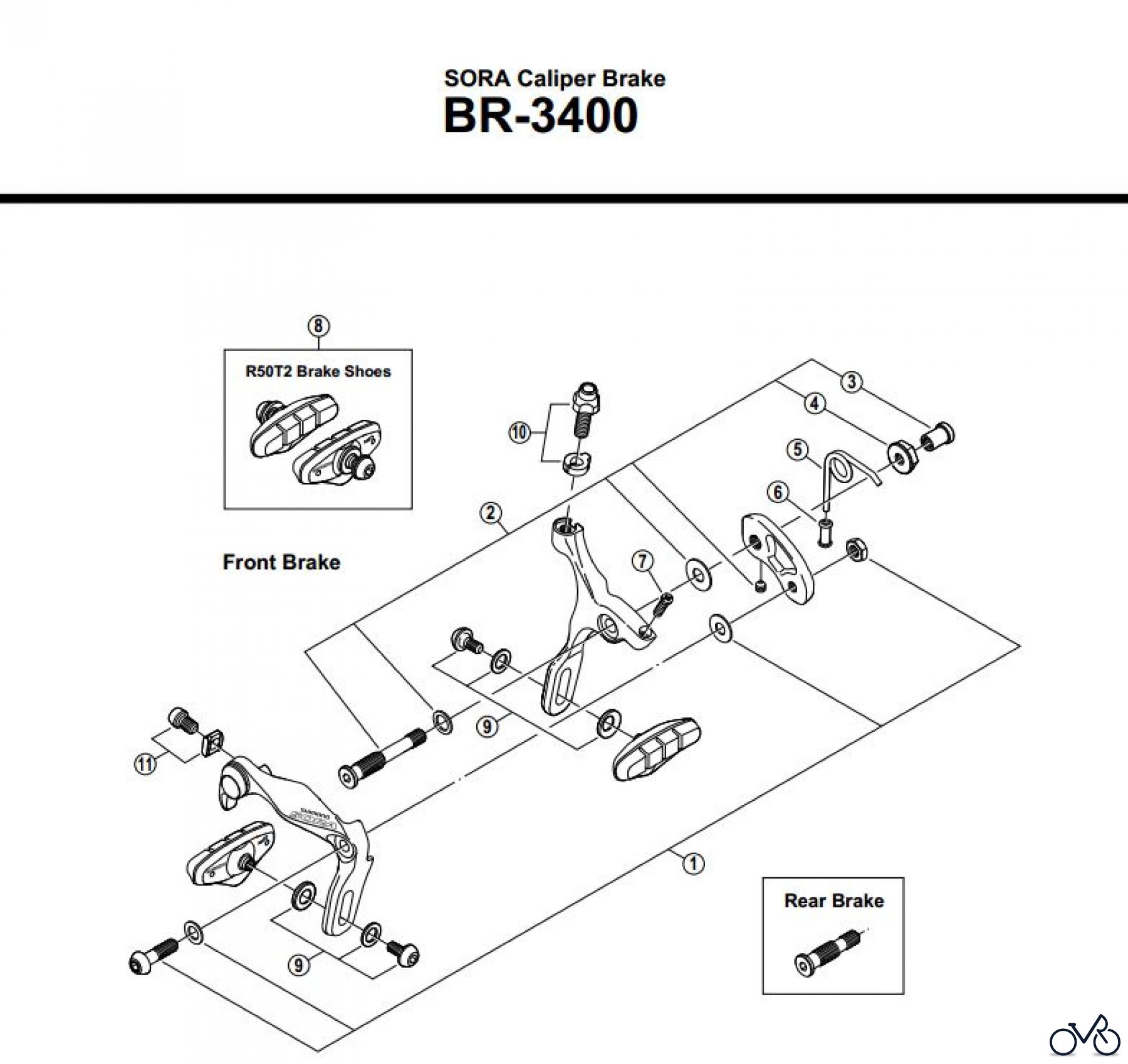 Shimano BR Brake - Bremse BR-3400