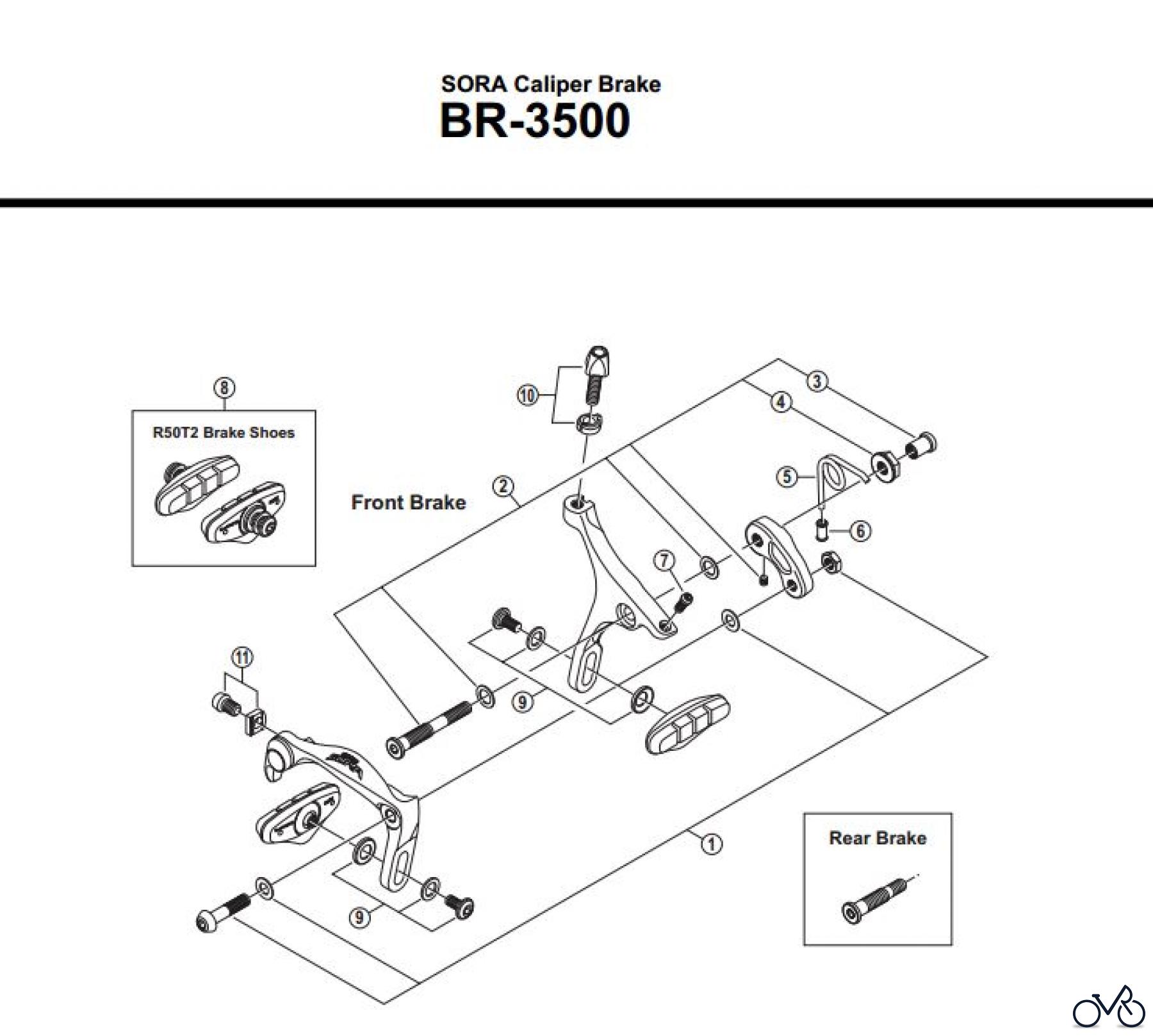 Shimano BR Brake - Bremse BR-3500