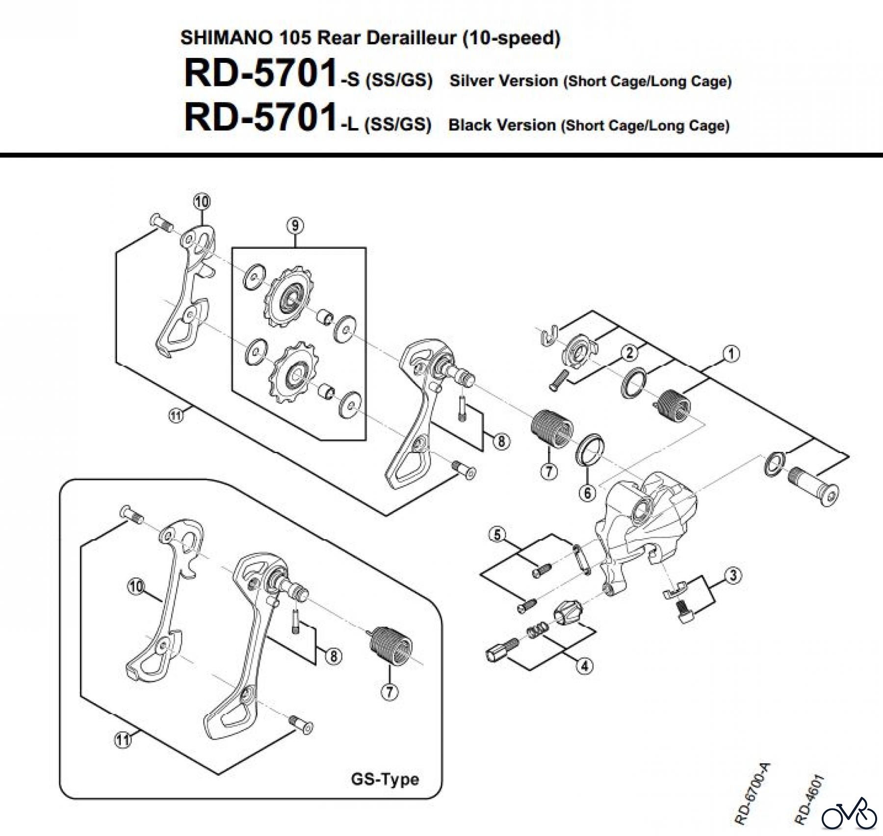  Shimano RD Rear Derailleur - Schaltwerk RD-5701_3297A