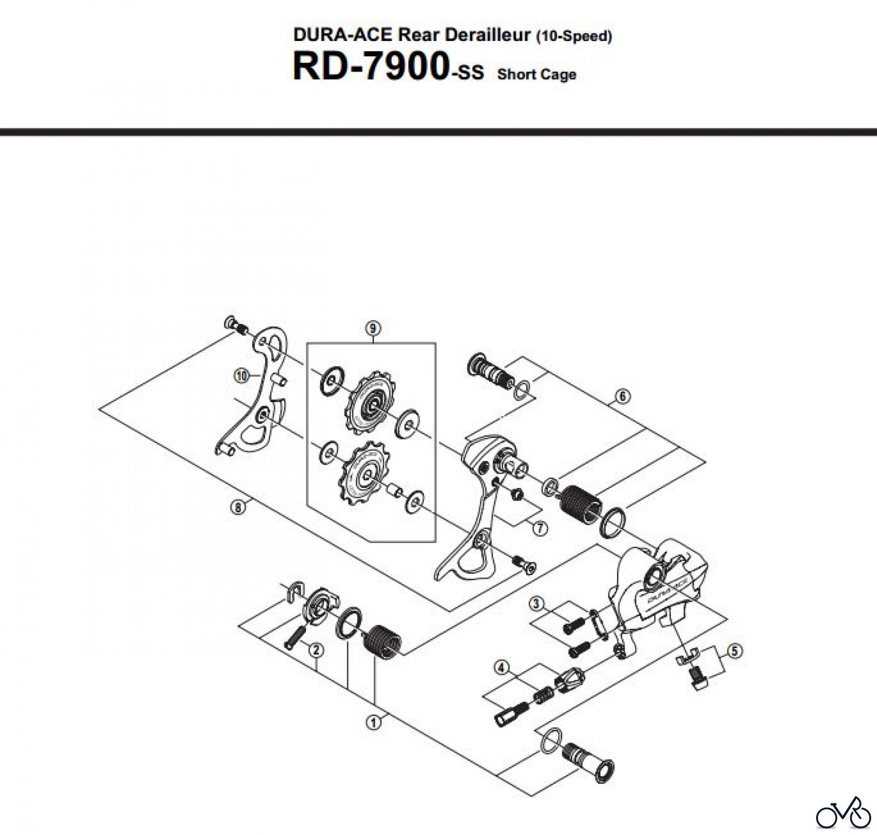  Shimano RD Rear Derailleur - Schaltwerk RD-7900-2871