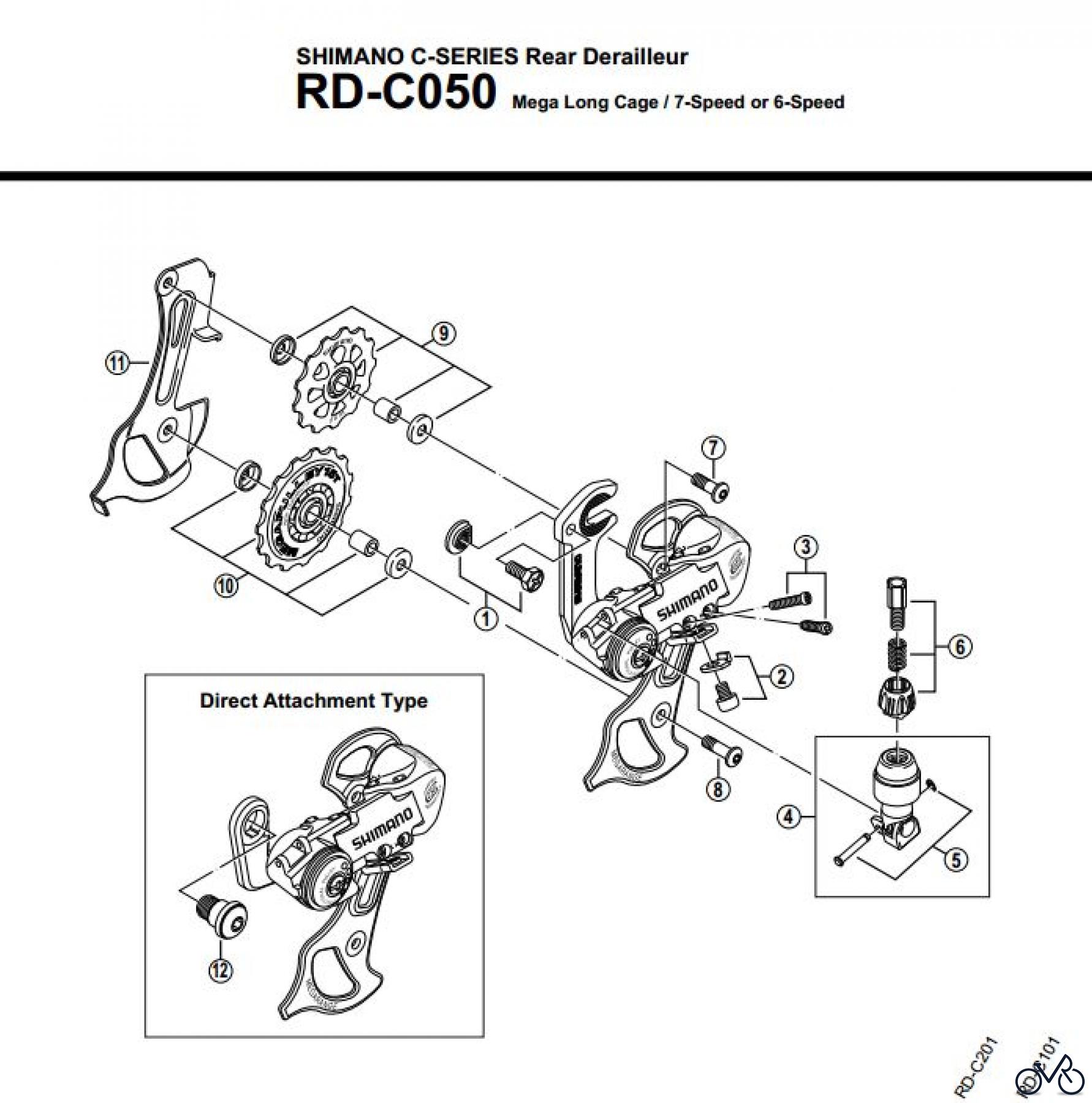  Shimano RD Rear Derailleur - Schaltwerk RD-C050