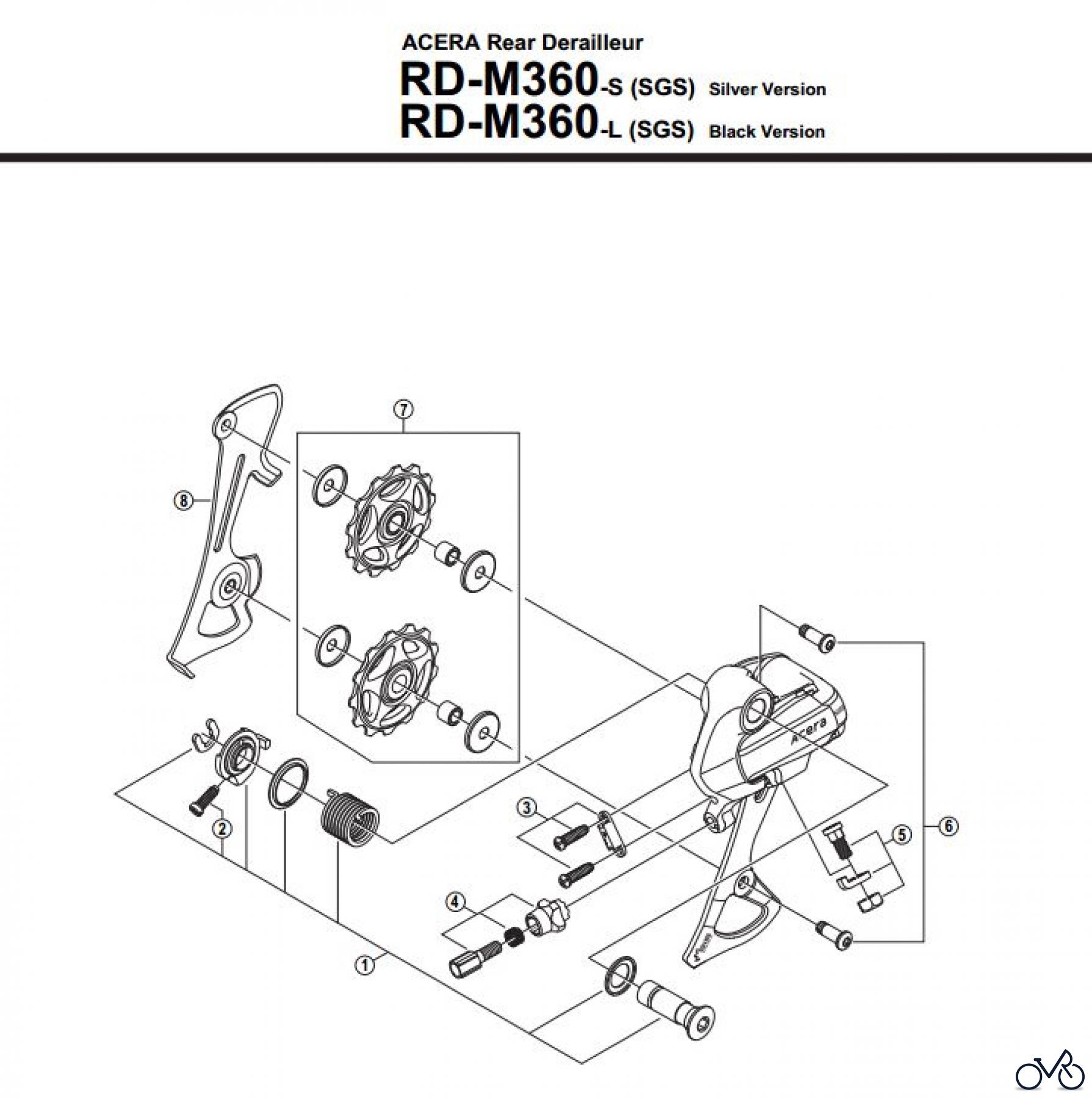 Shimano RD Rear Derailleur - Schaltwerk RD-M360-2808