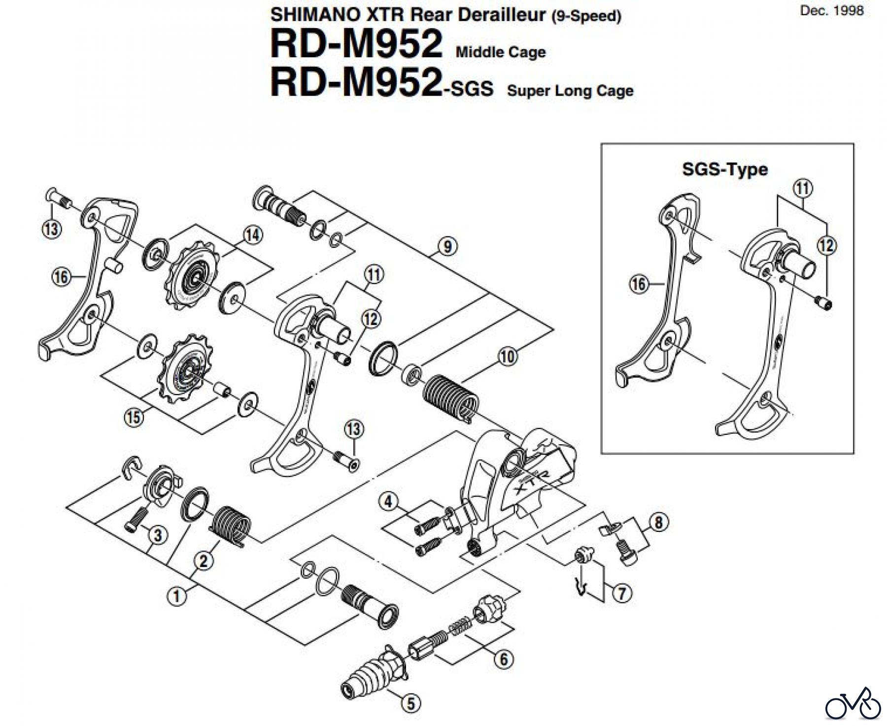 Shimano RD Rear Derailleur - Schaltwerk RD-M952