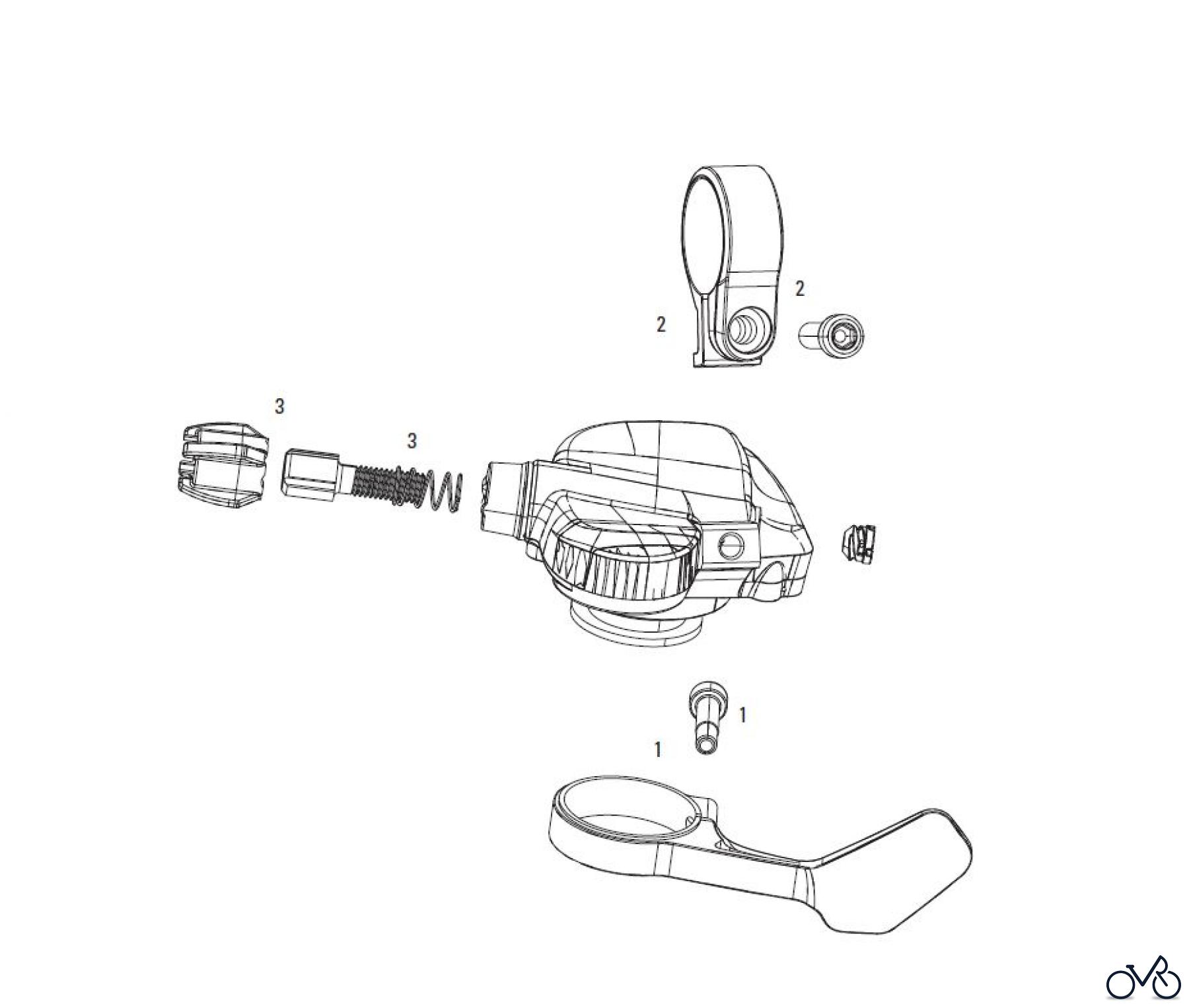 Sram Sram DOUBLETAP ROAD TRIGGER (2x10 & 3x9) - SHIFTER (2008-2012)
