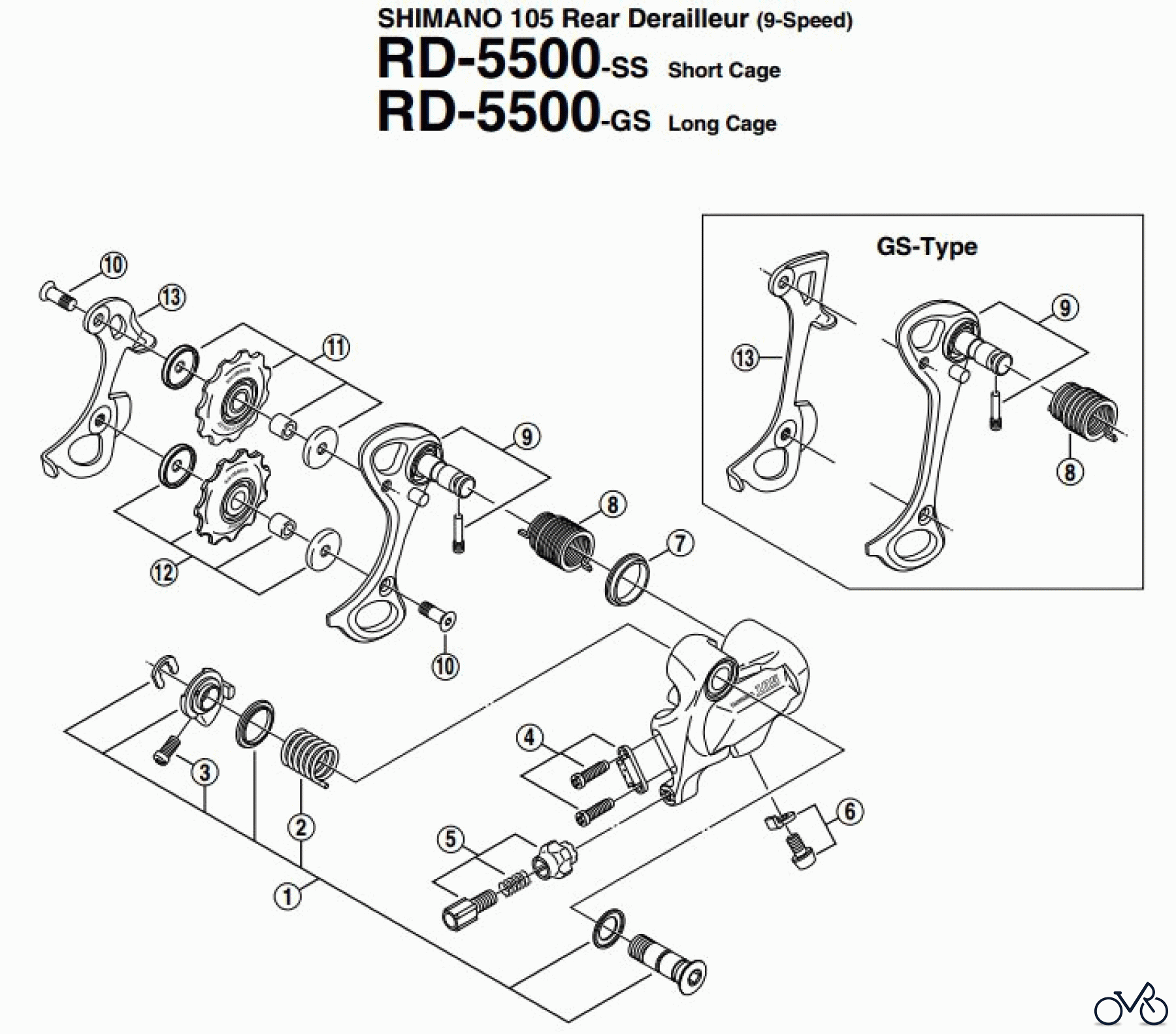 Shimano RD Rear Derailleur - Schaltwerk RD-5500