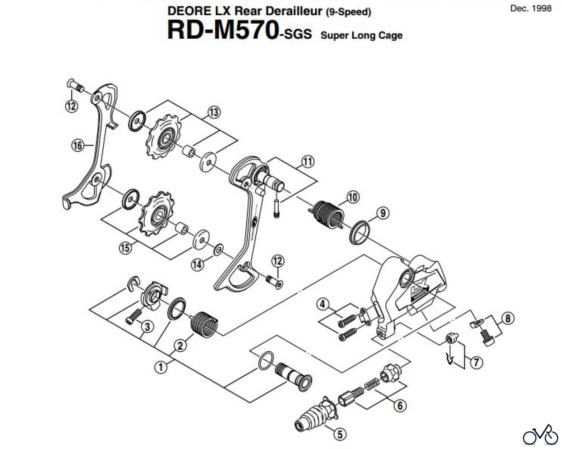  Shimano RD Rear Derailleur - Schaltwerk RD-M570